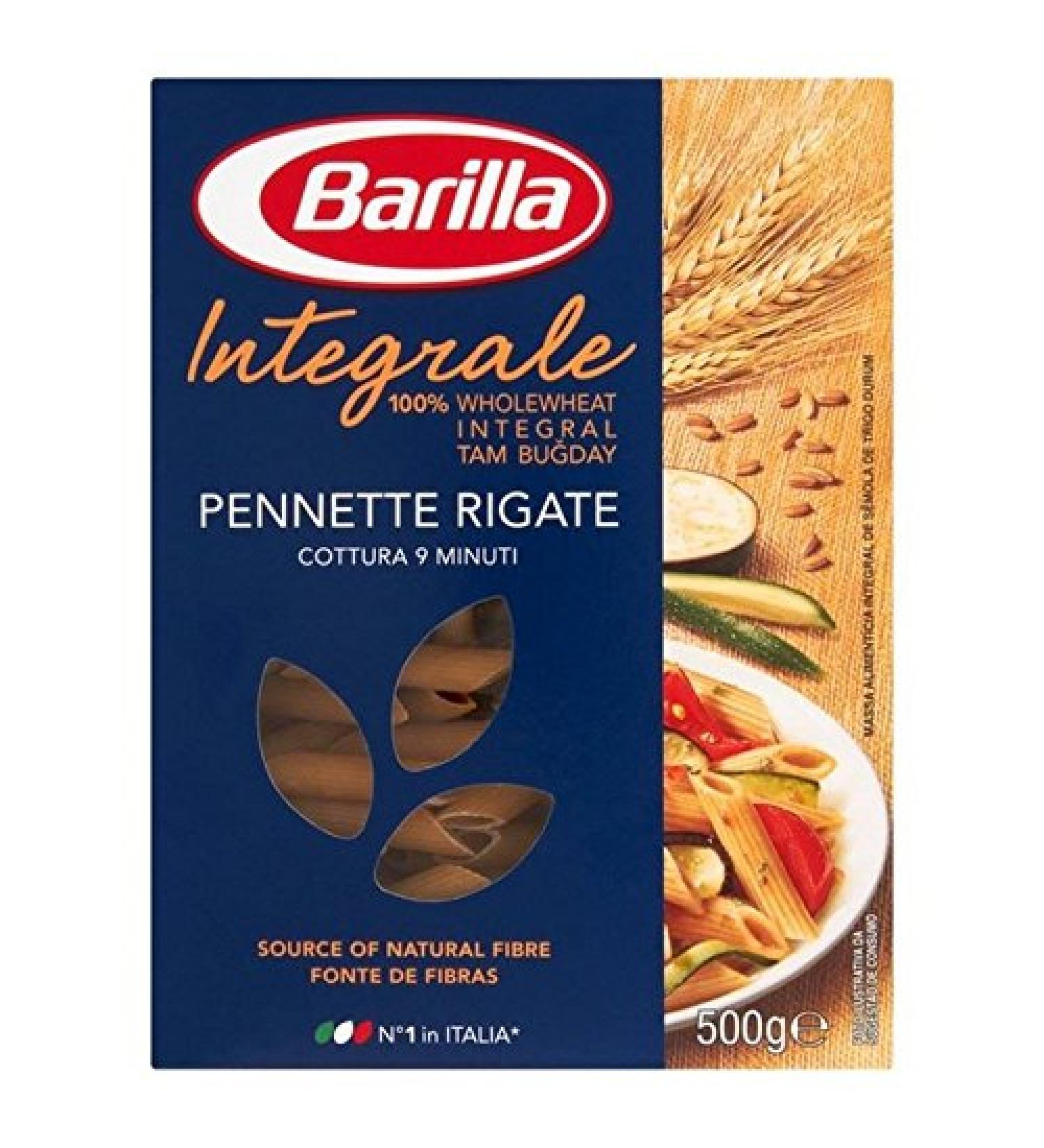 Barilla Barilla Pennette Whole Wheat Rigate 500 g (Pack of 4)