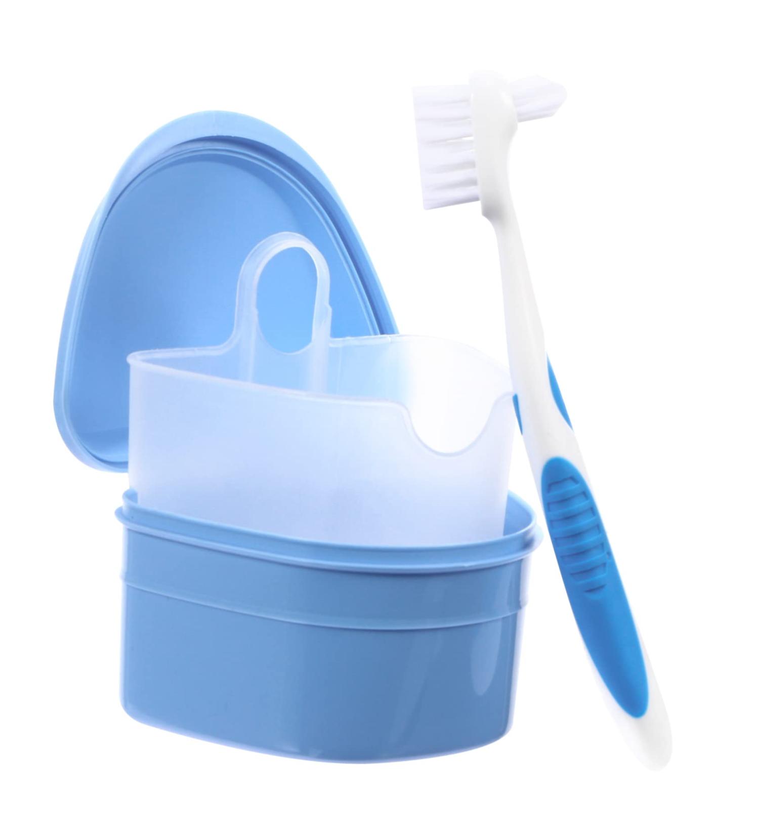 Buy Gleavi Prosthesis Care Box | Cleaning Brush & Container for Prosthesis - International Shipping Available - Buy Online on GoSupps.com