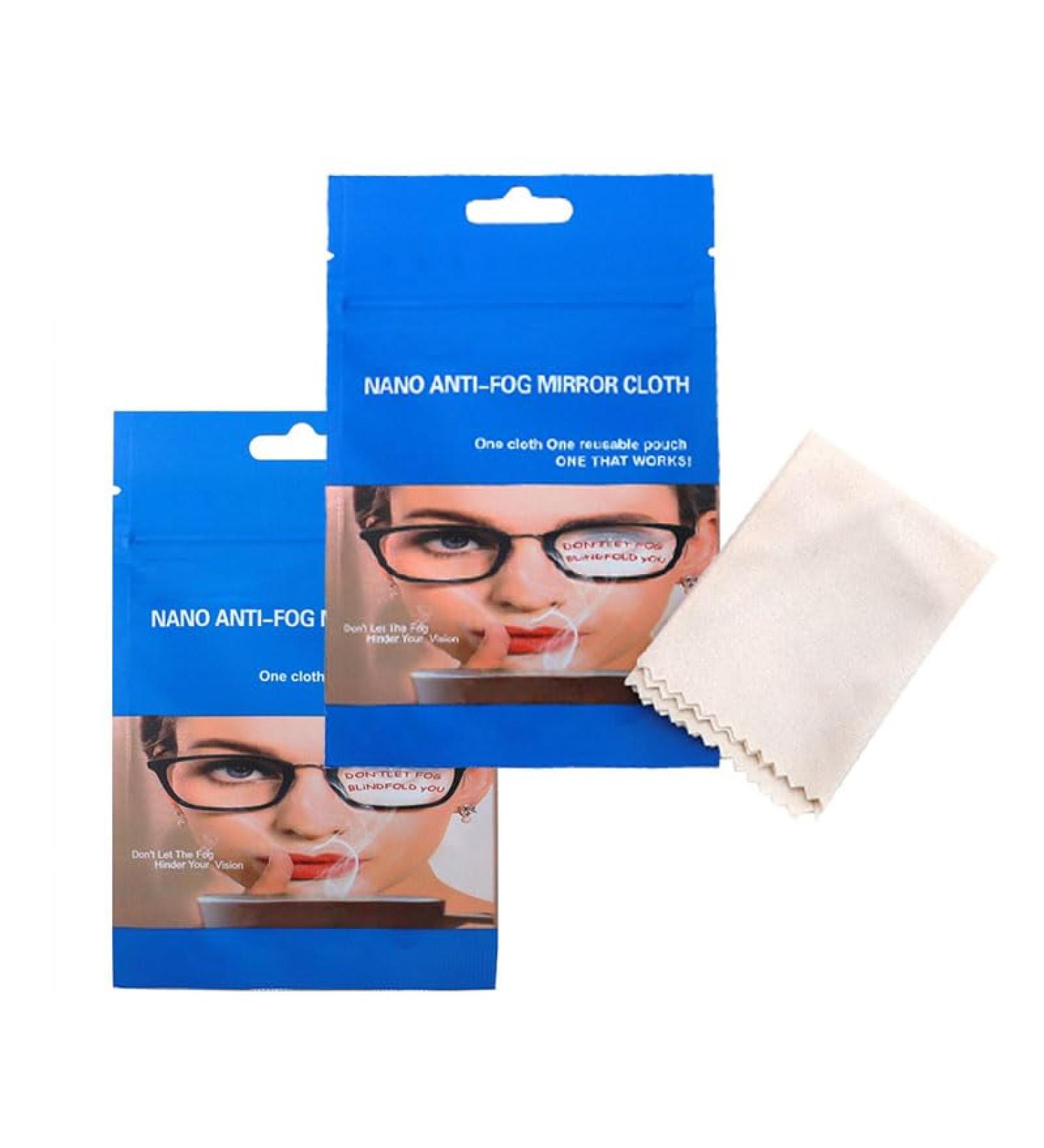Buy Pack of 2 Anti-Fog Microfiber Eyewear & Ski Mask Cleaning Cloths | Reusable & Durable - Buy Online on GoSupps.com