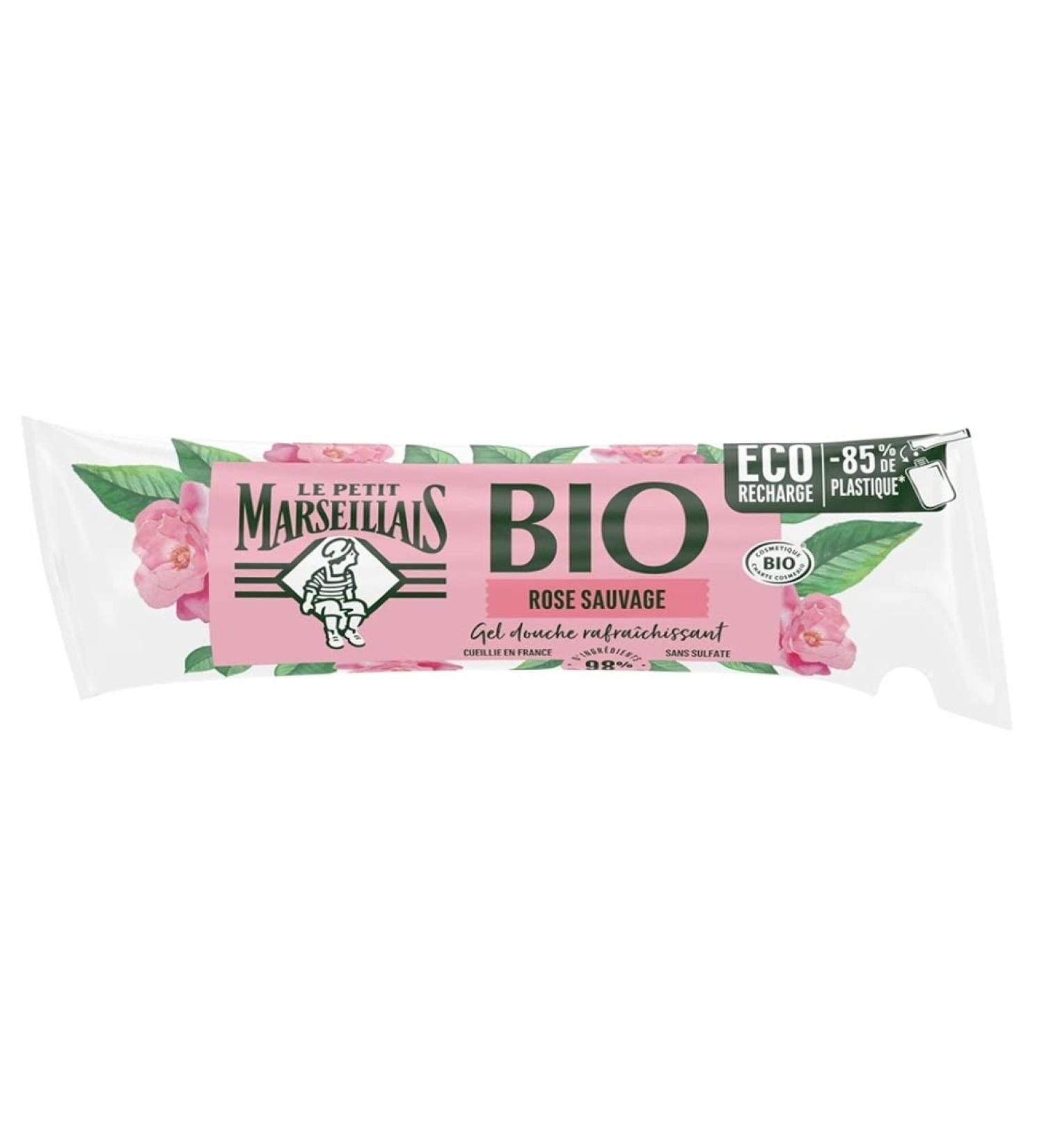 Le Petit Marseillais Refreshing Shower Gel Wild Rose Eco Refill Organic 250ml - Buy Online on GoSupps.com