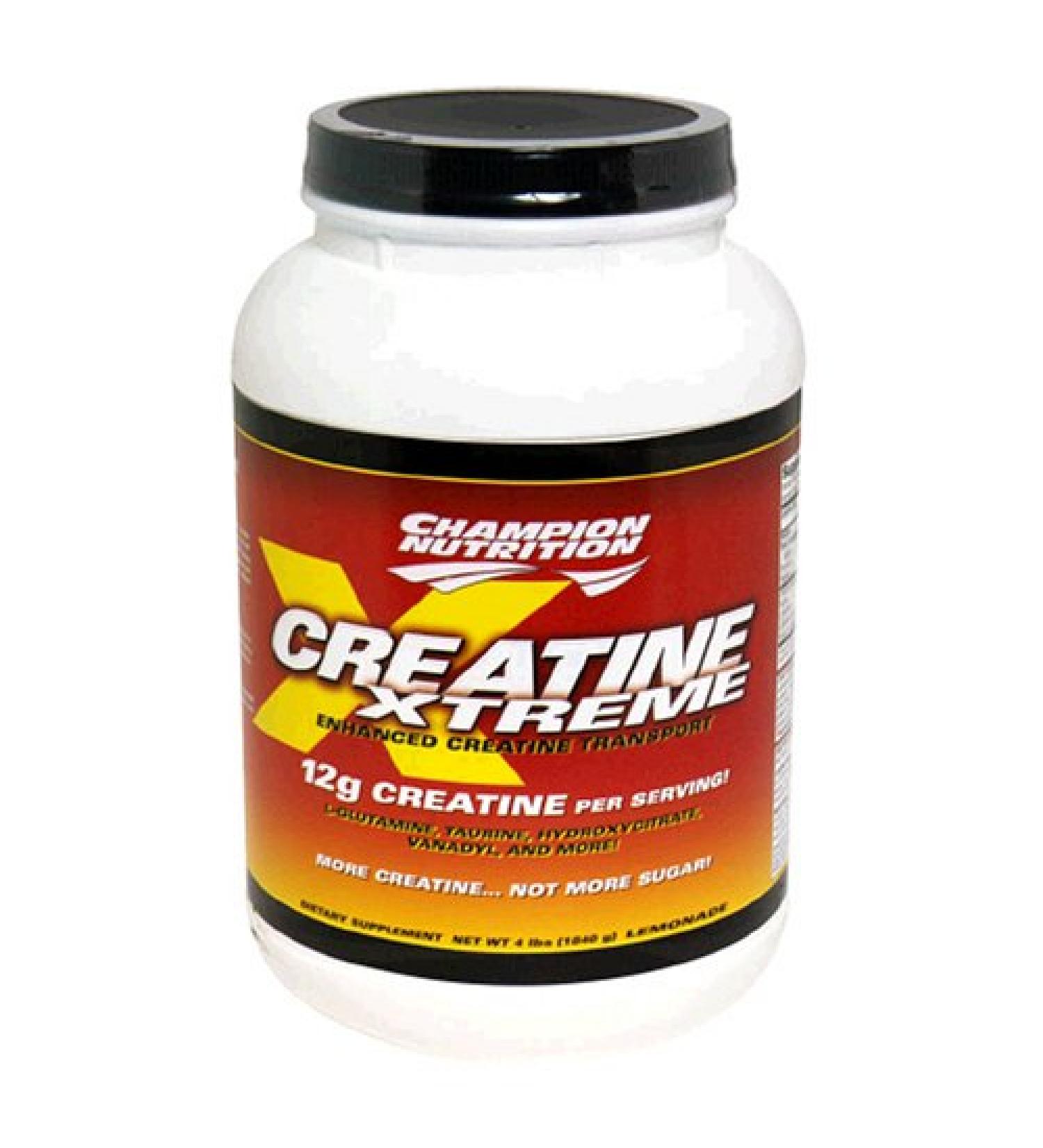 Champion Nutrition Creatine Xtreme Enhanced Creatine Transport Powder Lemonade 64-Ounce Plastic Jar