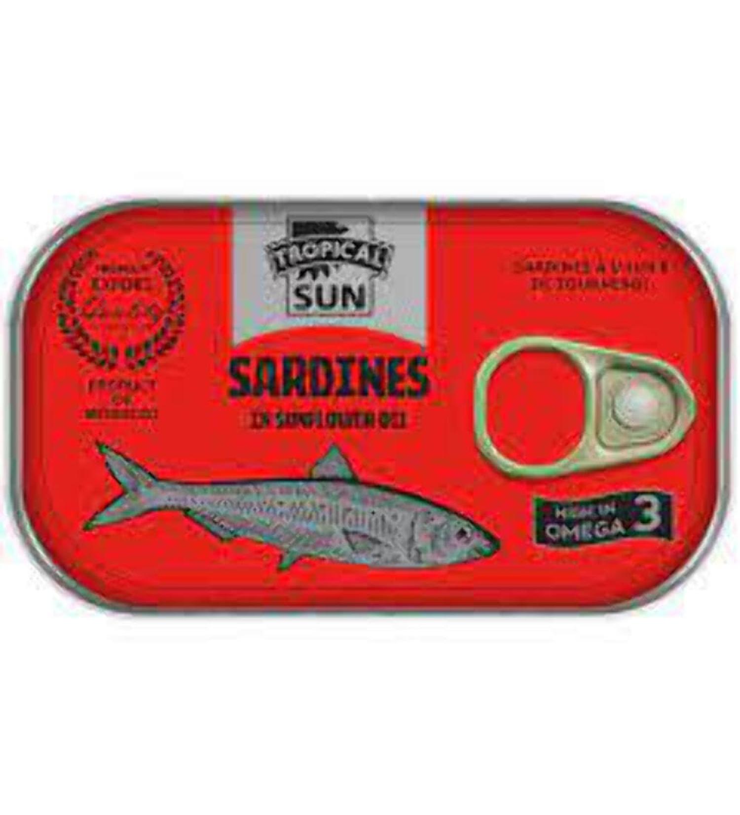 Tropical Sun Sardines in Sunflower Oil 125g-Fd