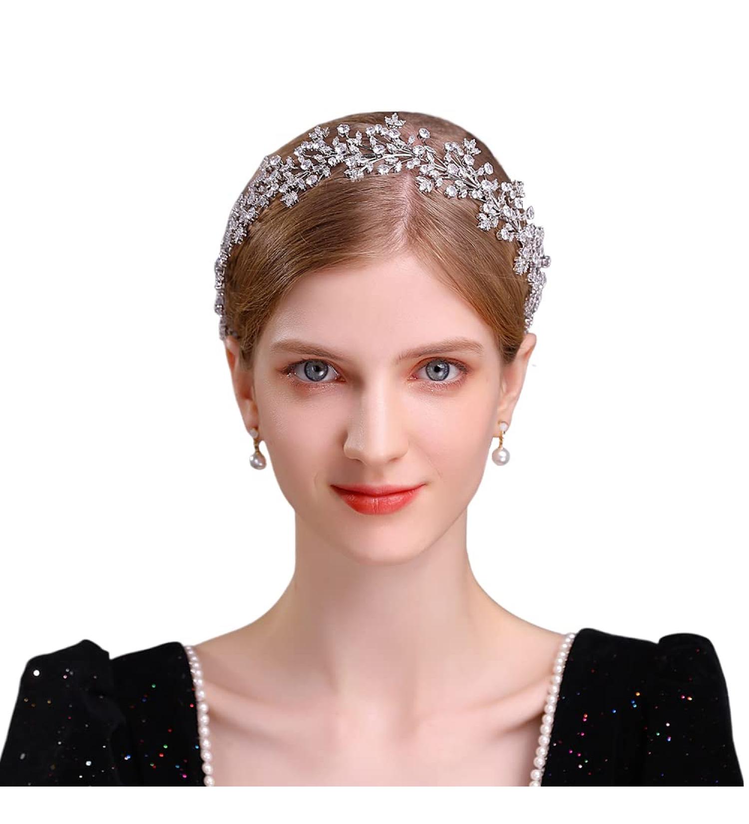 Aoligrace CZ Bride Headband - Bridal Wedding Hair Accessories - Buy Online on GoSupps.com