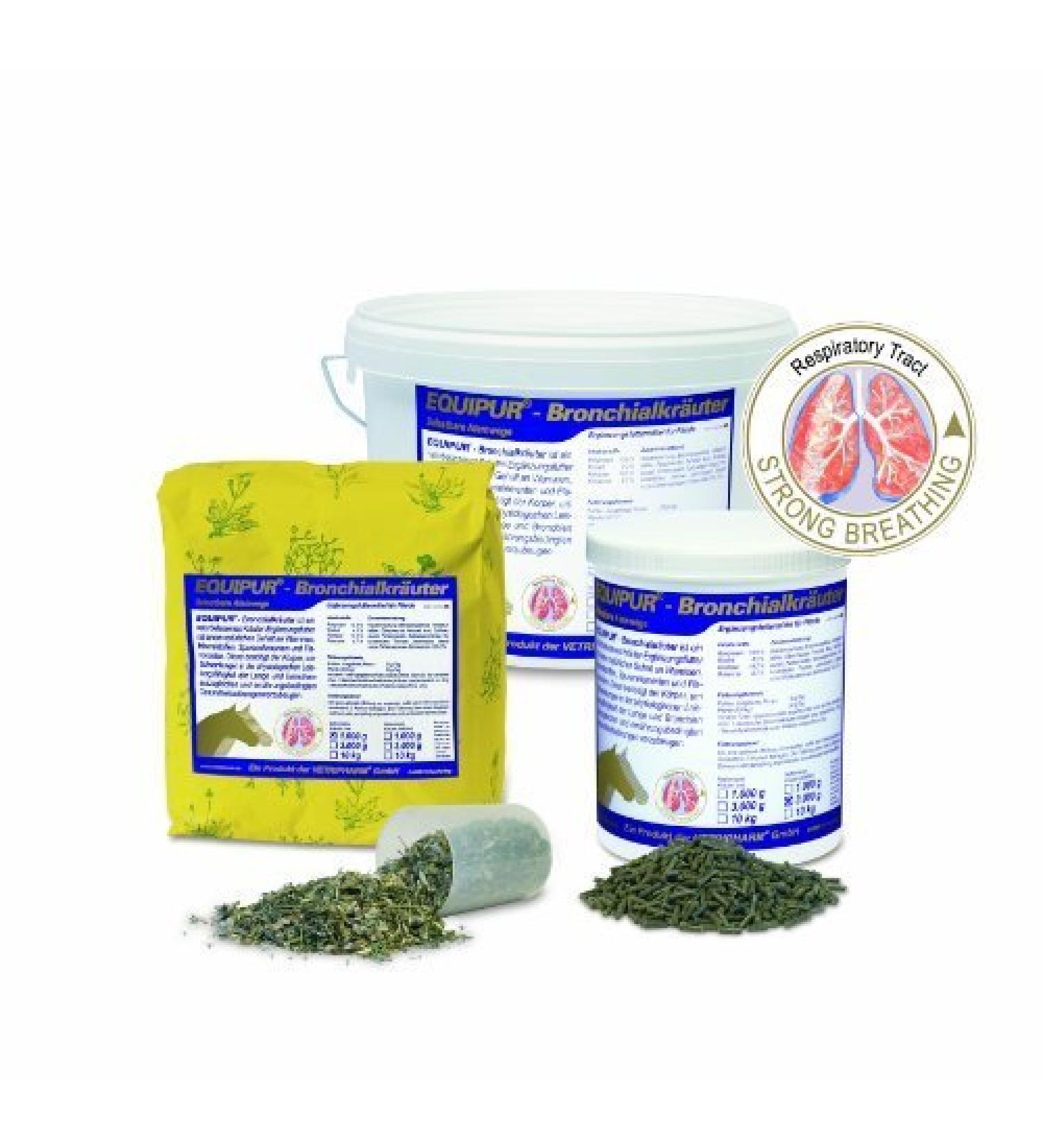 Vetripharm Equipur Bronchial Herbs Pellets 1kg Box