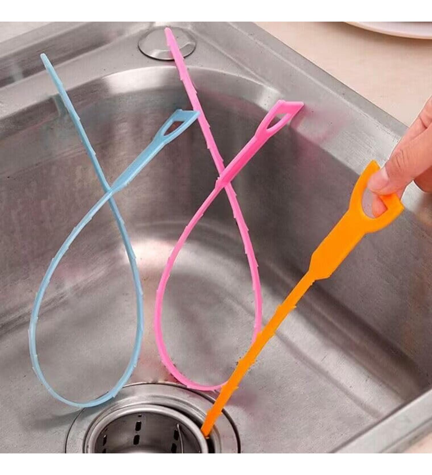 BWD 1x Drain Unblocker Tool Hair Remover Bend Loop Shape Snake Catcher Cleaner - Buy Online on GoSupps.com