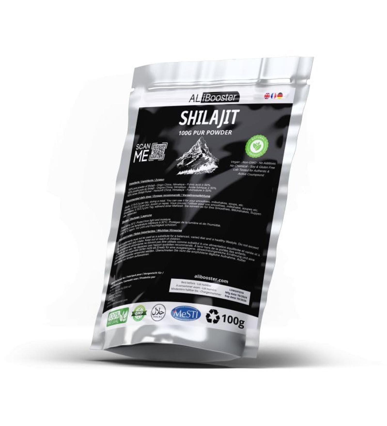 Shilajit - Poudre 100g pur 100% naturel sans additif - Pour soupe smoothies caf boissons p tisseries - Buy Online on GoSupps.com