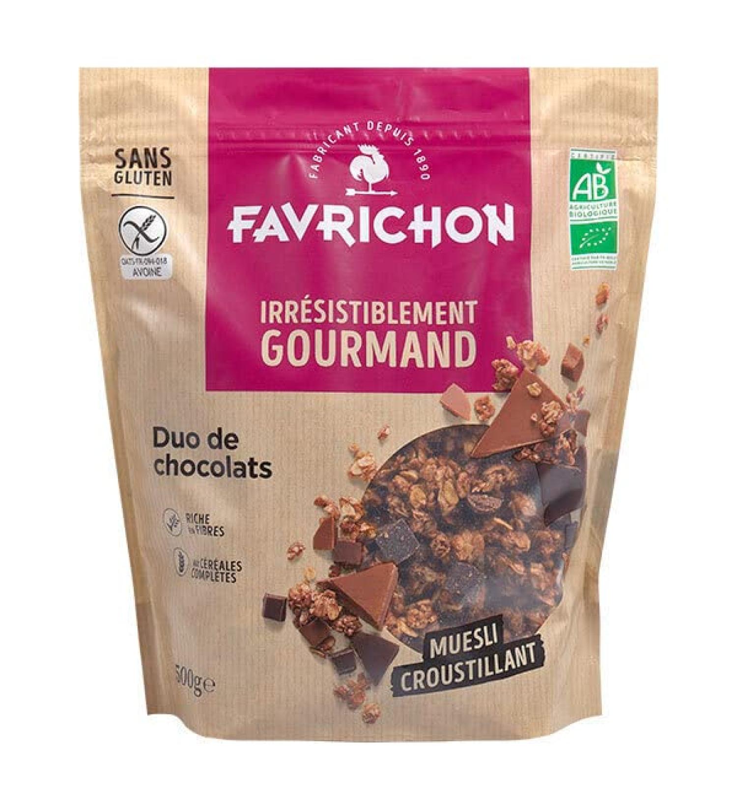 CRISPY MUESLI CHOCOLATE DUO 500G FAVRICHON UNIT - Buy Online on GoSupps.com