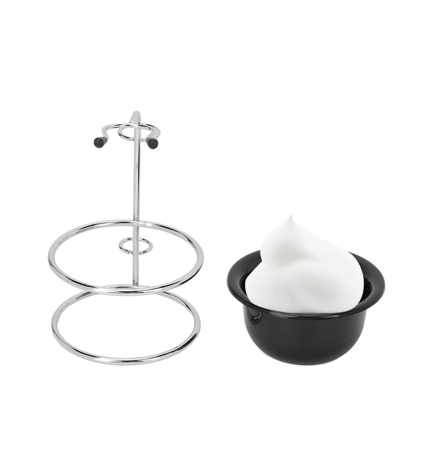 Beard Shaving Bowl Kit for Men | Stainless Steel Razor Brush Stand | Complete Barber Shaving Accessories Set - Buy Online on GoSupps.com