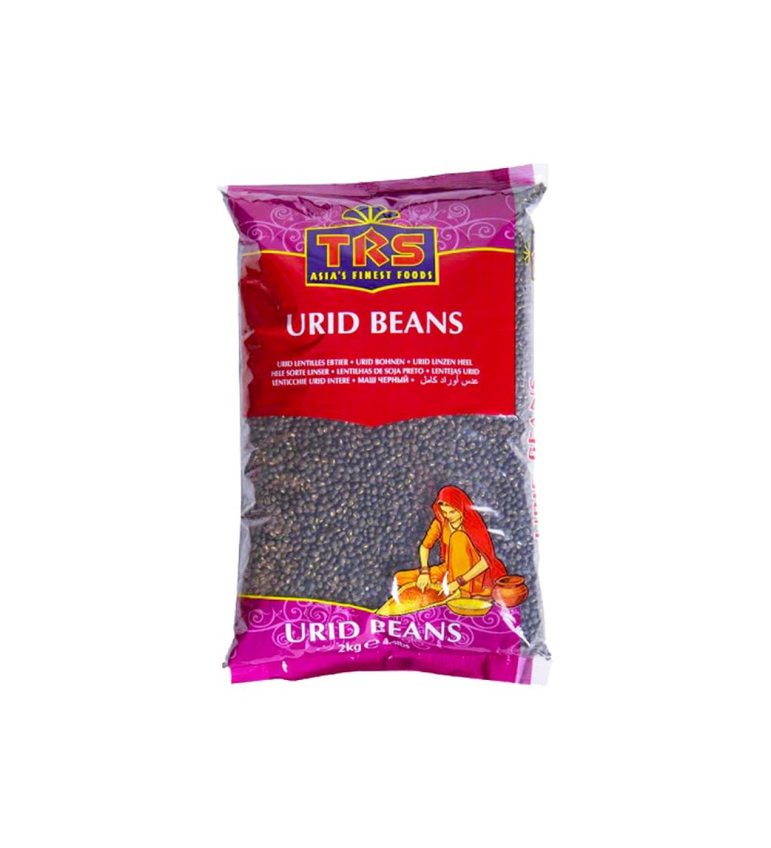 TRS Urid Whole | 2KG | Urid dal Whole | Urad dal | High Fibre | High Protein | Natural | Gluten Friendly | | Indian Origin - Buy Online on GoSupps.com