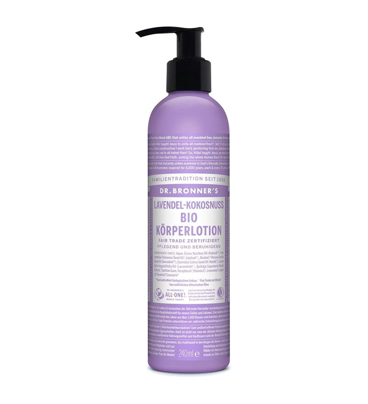 Lavender Coconut Organic Body Lotion 240 ml