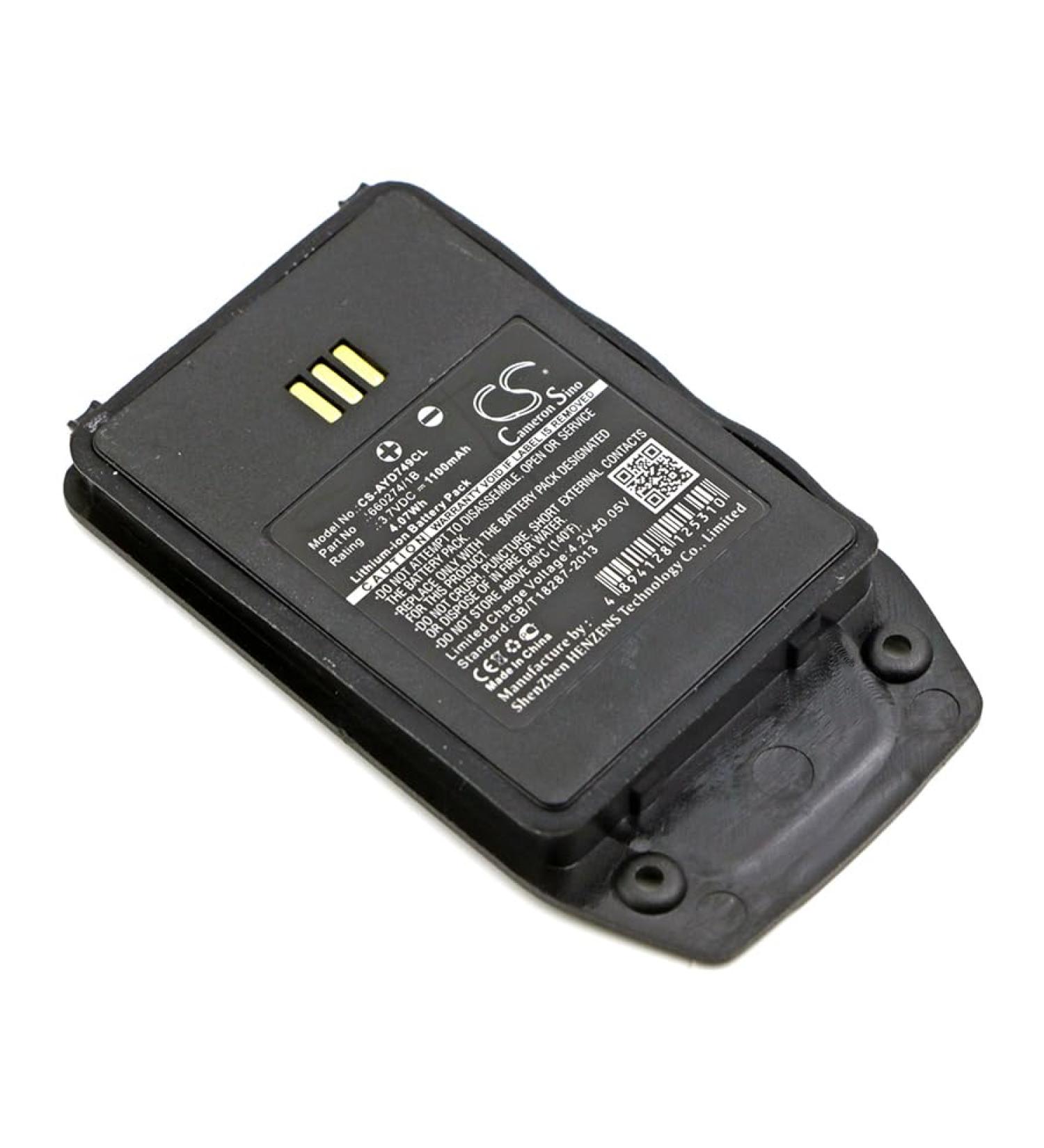 DCH 1100mAh Battery Replacement for Ascom D81 EX - International Shipping Available - Buy Online on GoSupps.com