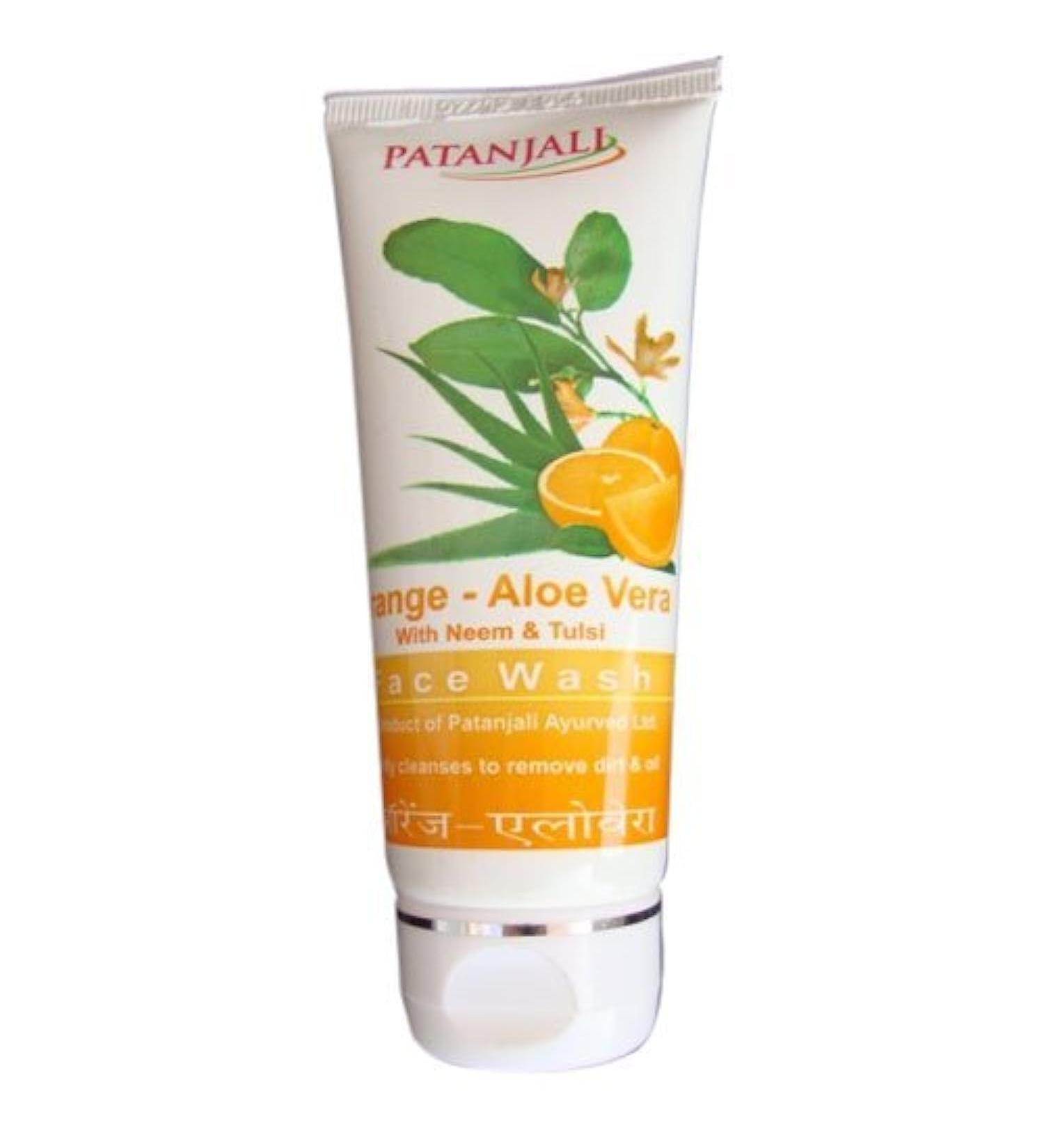 Patanjali Divya Orange Aloe Vera Face Wash 60gm - Pamherbals