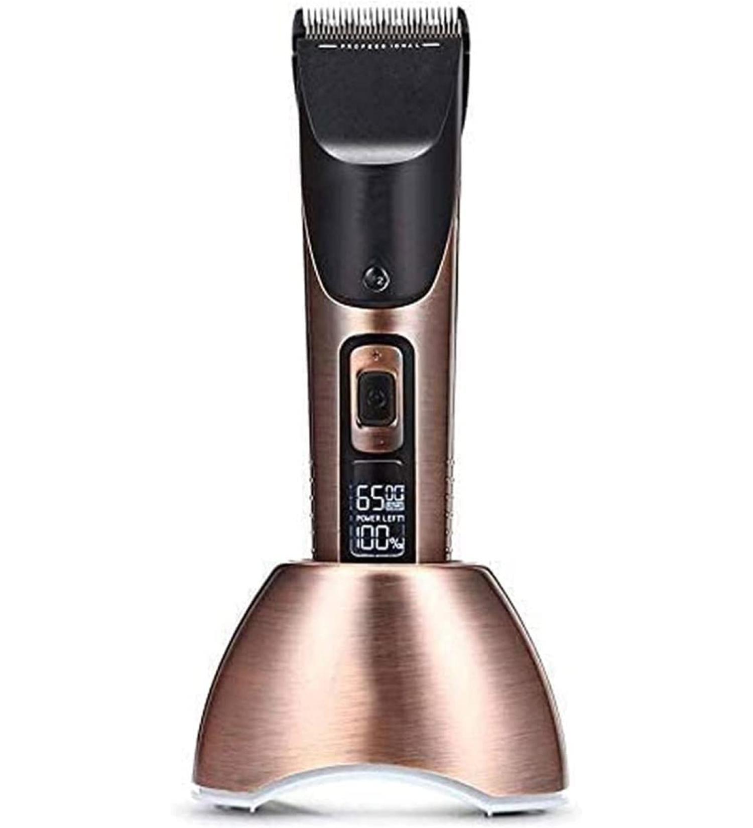 Professional Cordless Hair Clippers & Beard Trimmer - Rechargeable Haircut Kit with LED Display & Charging Dock for Men & Family Use | 4 Guide Combs Included - Buy Online on GoSupps.com