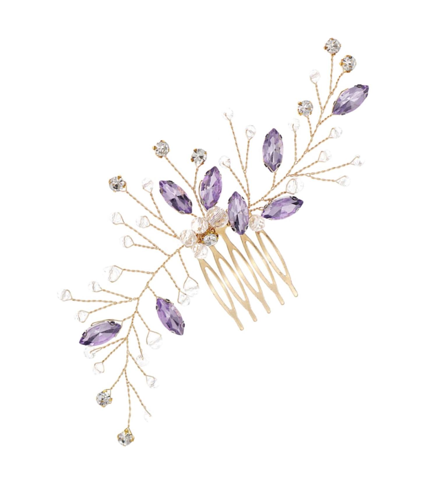 wedding hairpin accessories wedding hair accessories for prom hair accessories child hair comb Hair up hair headband bride wedding hair clips for brides diamond - Buy Online on GoSupps.com