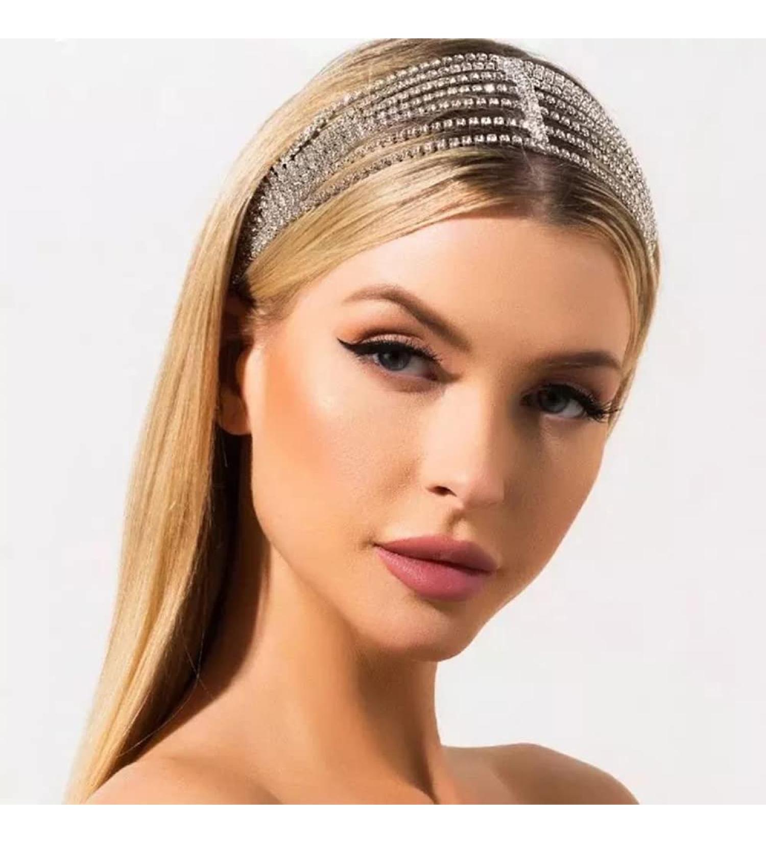 YERTTER Brides Silver Rhinestone Tassel Head Chain - Boho Hair Accessories for Women - Buy Online on GoSupps.com