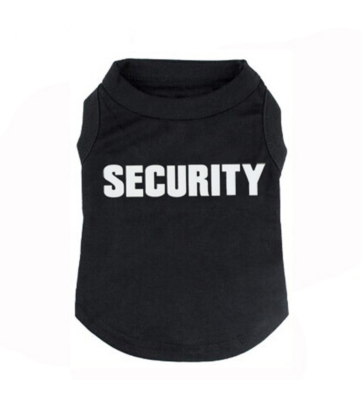 XL Black Dog Shirt | Summer T-Shirt for Small to Medium Dogs & Cats | Stylish Tank Top & Security Sweatshirt - Buy Online on GoSupps.com