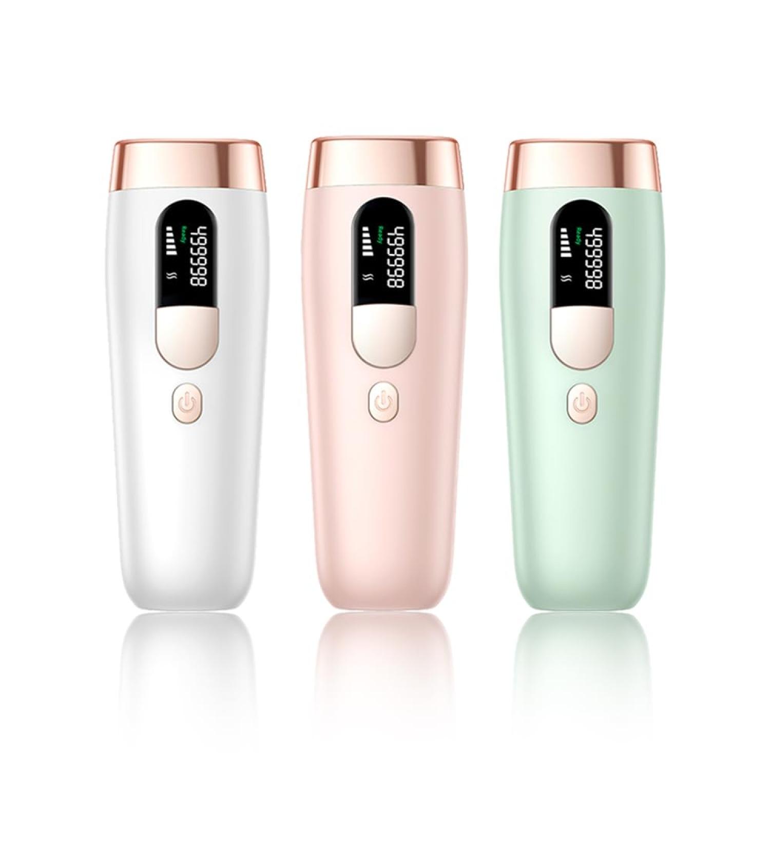 Painless IPL Hair Removal Device for Women and Men - Permanent Hair Removal Kit for Intimate Areas, Bikini Line, Facial, Armpits, Legs, Arms - White - Buy Online on GoSupps.com
