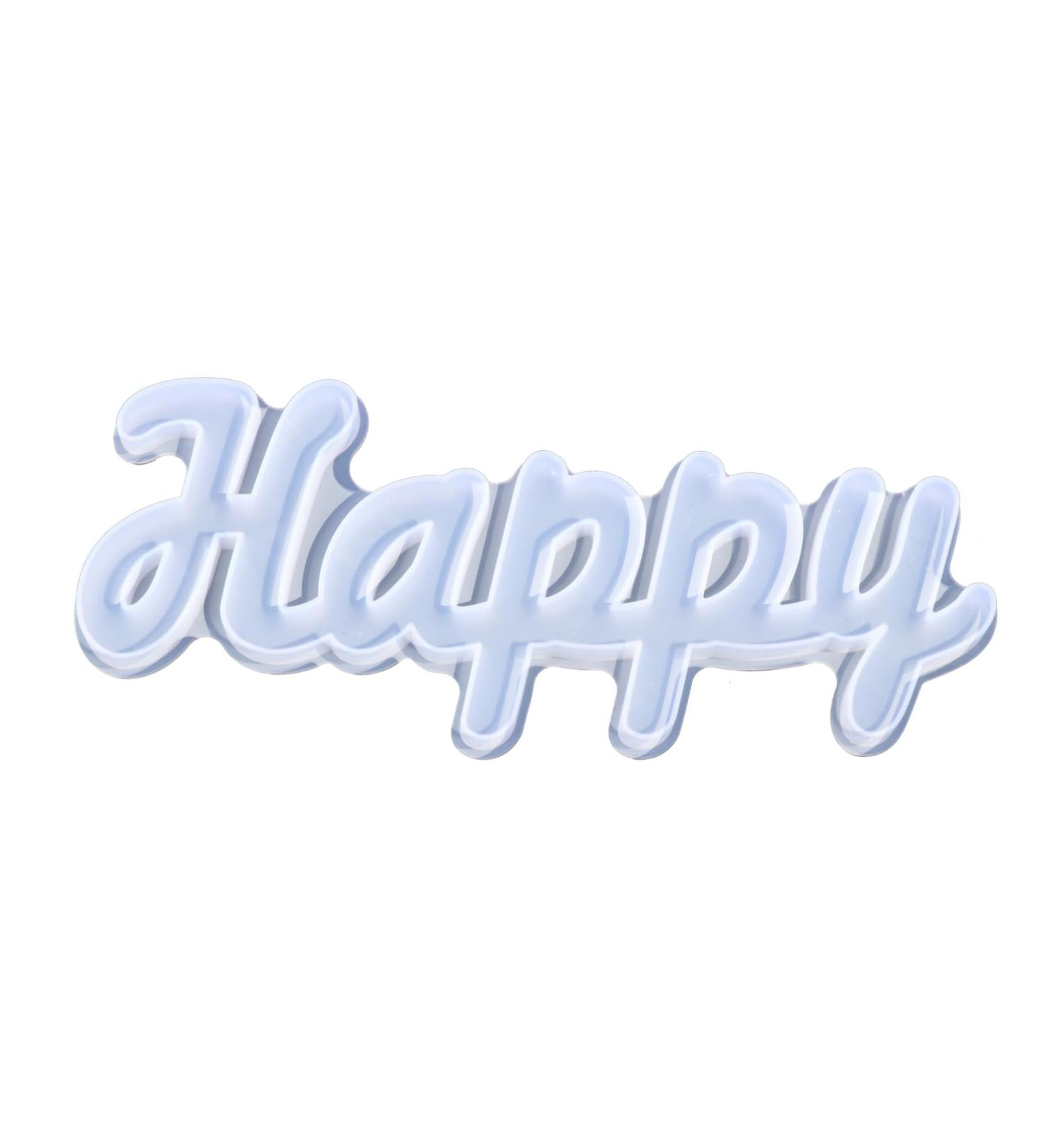 NUOBESTY 3 Pcs Crystal Epoxy Mold Resin Epoxy Silicone Word Sign Mold Diy Silicone Mold Front Door Signage As Shownx3pcs 22.6X9X1.2CMx3pcs - Buy Online on GoSupps.com