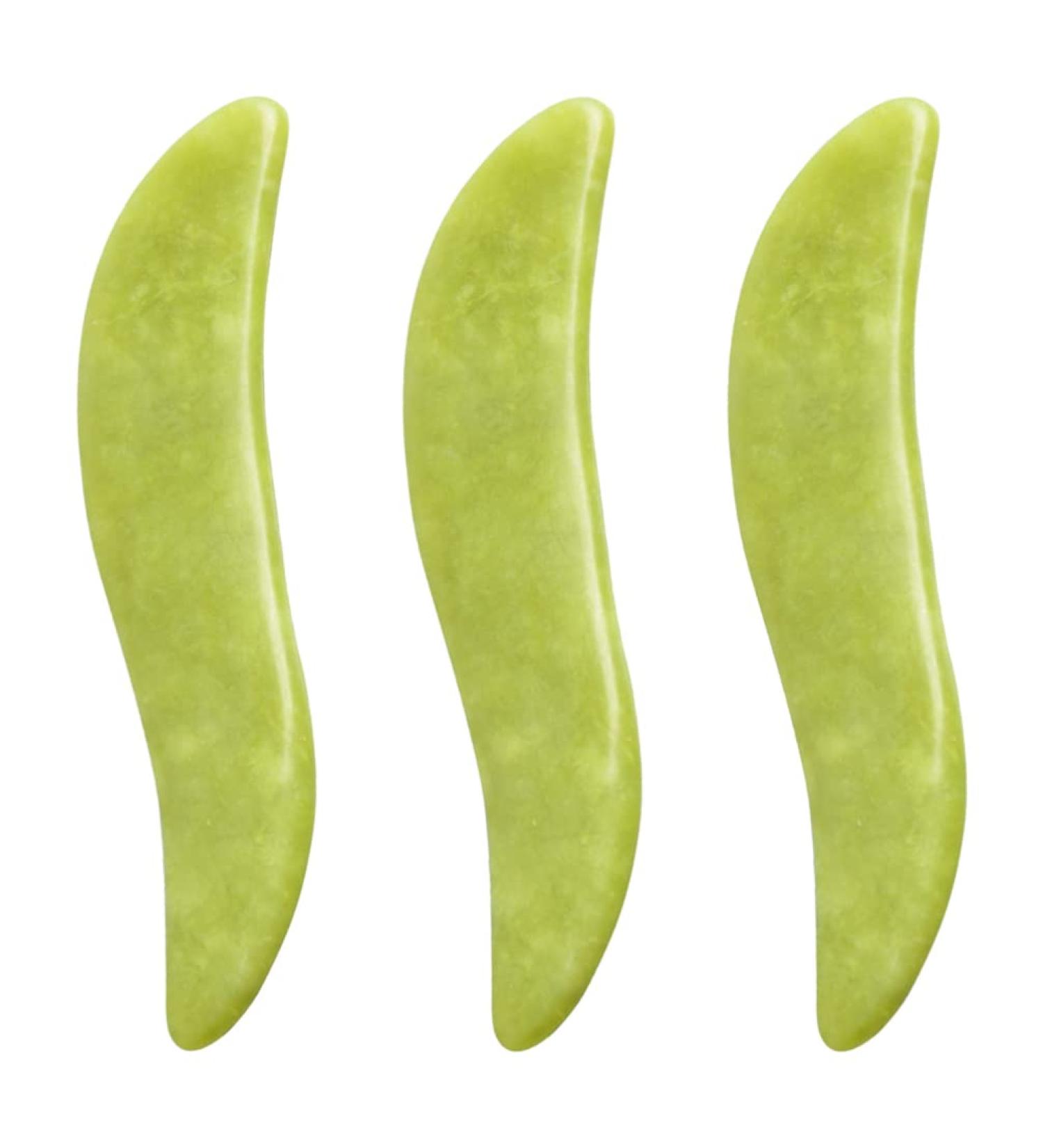 Buy Beaupretty 3pcs Gua Sha Set - Jade Scraping Boards Facial Spatula & Body Massager for Effective Acupoint Therapy & Muscle Relief - Buy Online on GoSupps.com