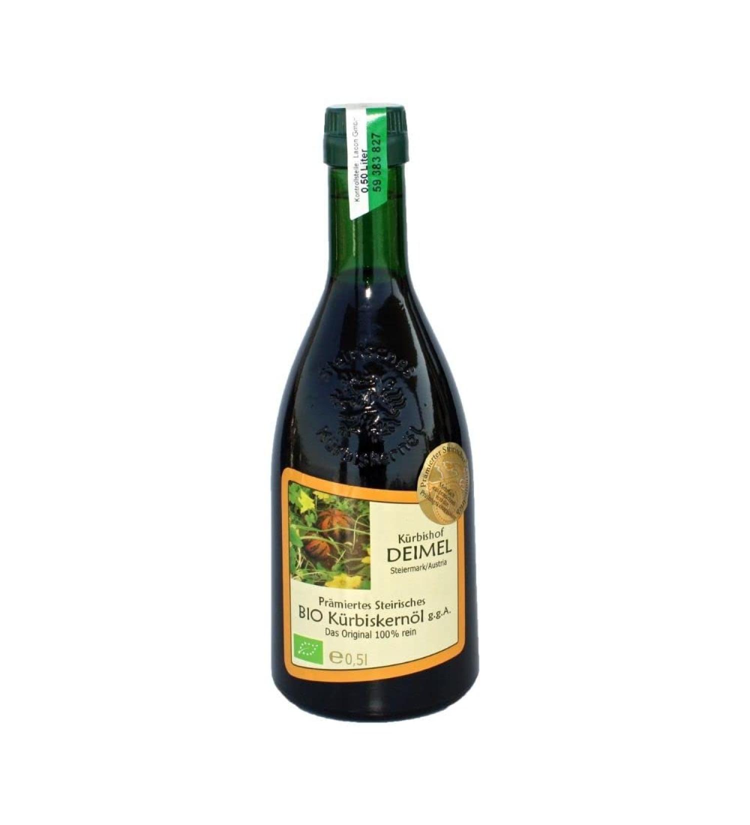 Buy K rbishof DEIMEL 500ml Organic Styrian Pumpkin Seed Oil PGI - Award-Winning & Authentic Taste - Buy Online on GoSupps.com