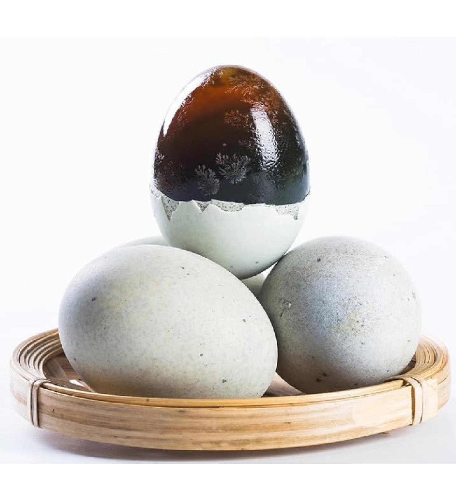 Infinitely Great Home Decor Center 20pcs Chinese Food Snack preserved duck eggs century egg (BLACK) - Buy Online on GoSupps.com