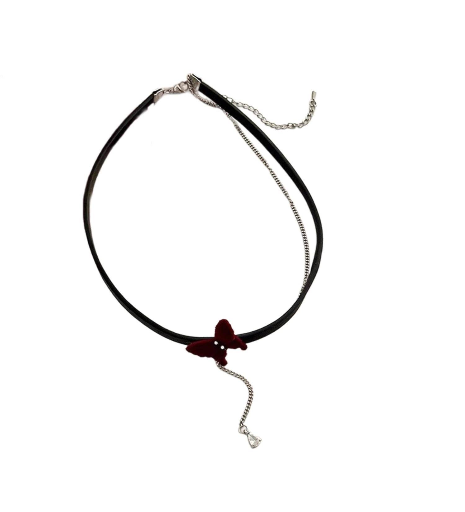 Buy Kuaiyiju Hip Hop Bowknot Adjustable Necklace - Stylish Collarbone Chain for Daily Wear | International Shipping - Buy Online on GoSupps.com