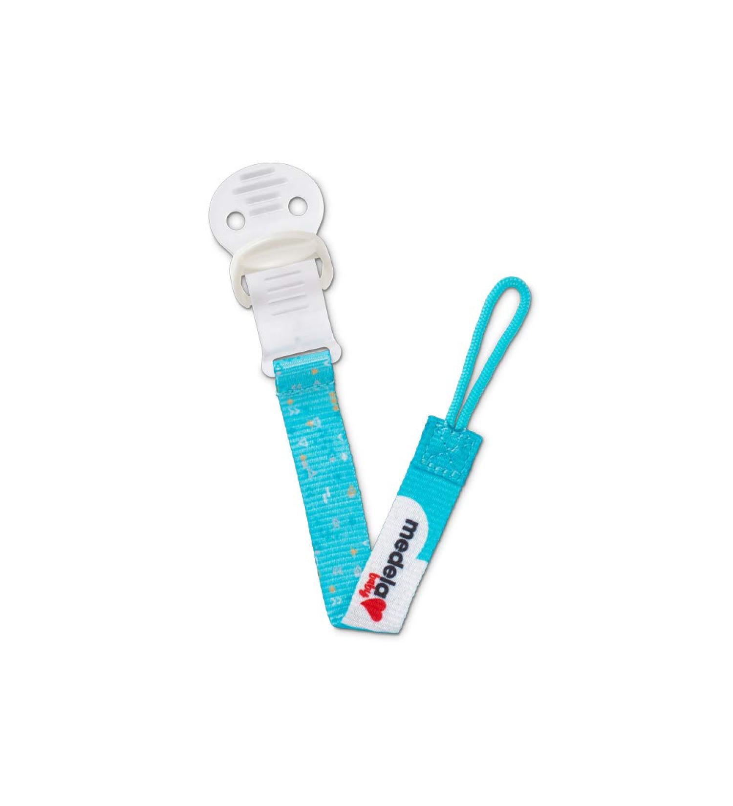 Medela Baby Pacifier Chain with Clip - Fits Most Pacifiers - Turquoise - 1 Piece for Secure & Stylish Baby Soothing - Buy Online on GoSupps.com