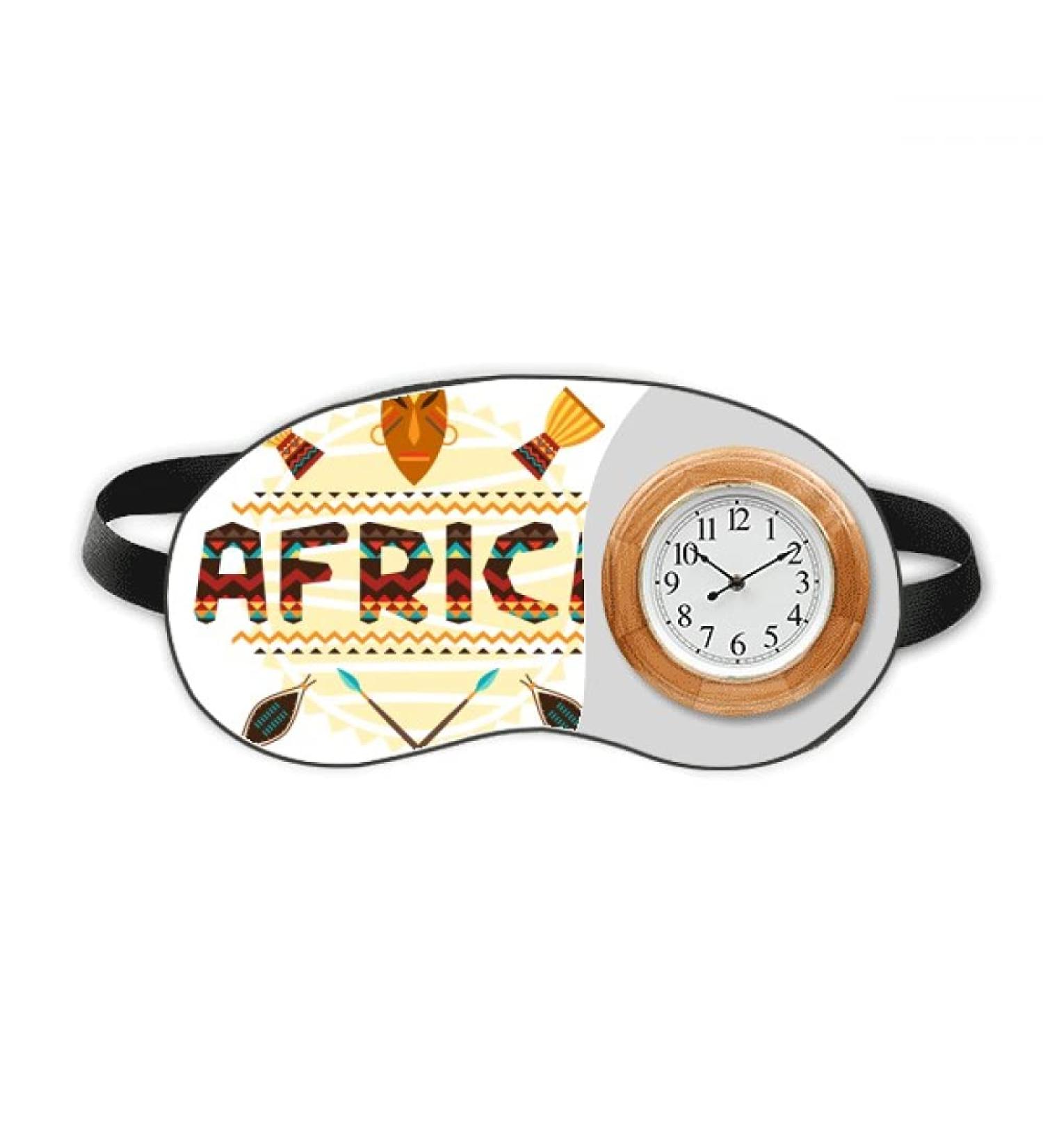 Africa Fancy Text Totem Signs Sleep Eye Head Clock Travel Shade Cover - Buy Online on GoSupps.com