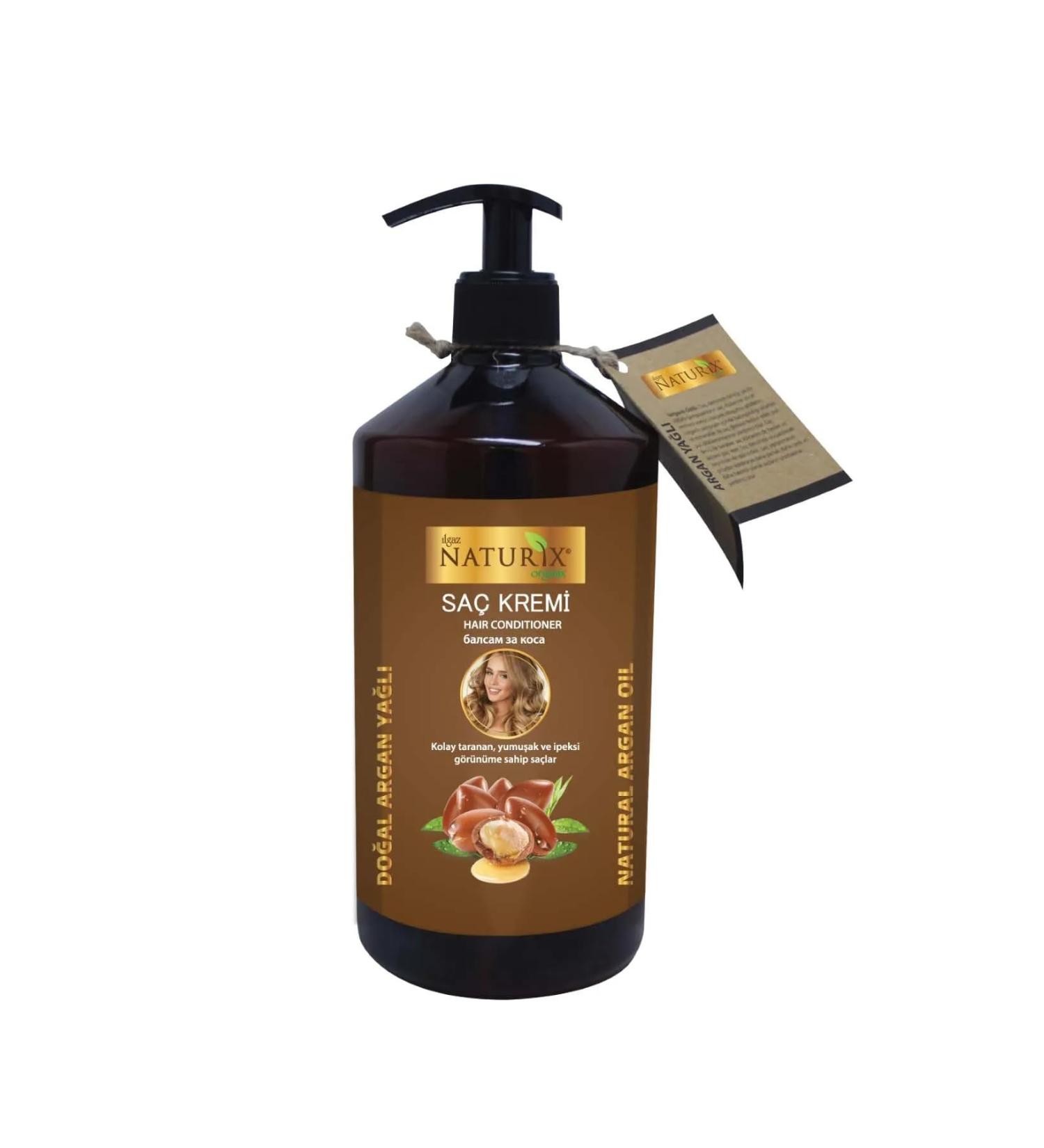 Argan Hair Cream 16.9 fl oz | Nourishing & Hydrating for All Hair Types | Frizz Elimination | Odorless Paraben & Cruelty Free - Buy Online on GoSupps.com
