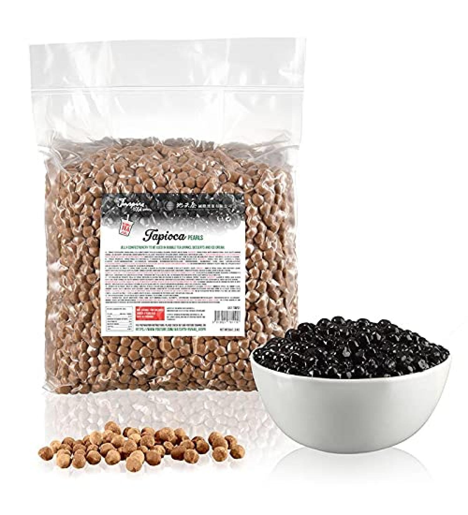 Tapioca Pearls for Bubble Tea - 6.6 lbs (3kg) | Chewy Boba Pearls for Drinks & Cocktails - Buy Online on GoSupps.com