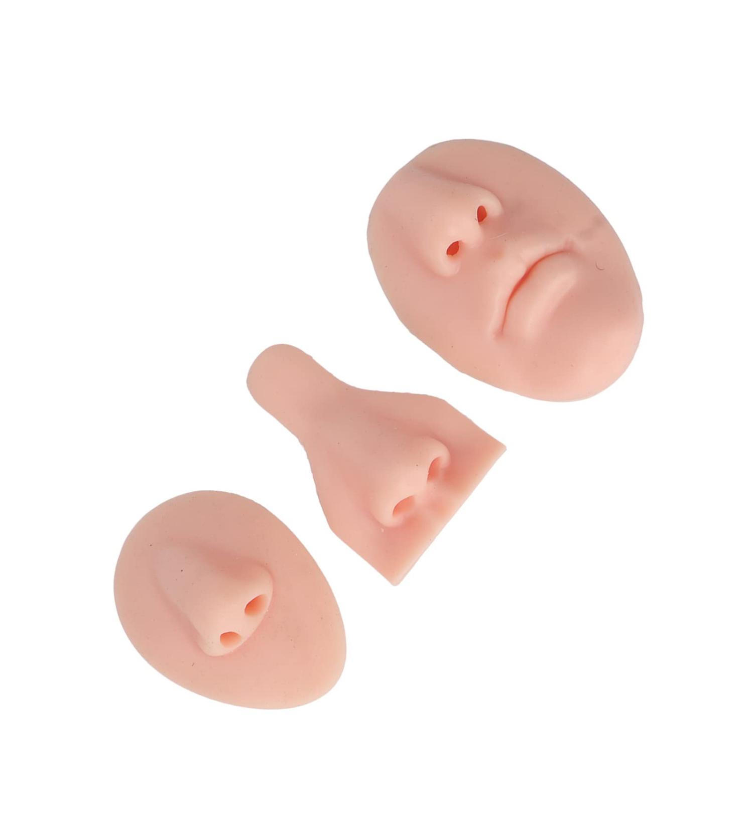 Silicone Nose Model Kit Simulation 3D Soft Exercise Nose Model Nose Seam Teaching Exercises (Light Beige) - Buy Online on GoSupps.com