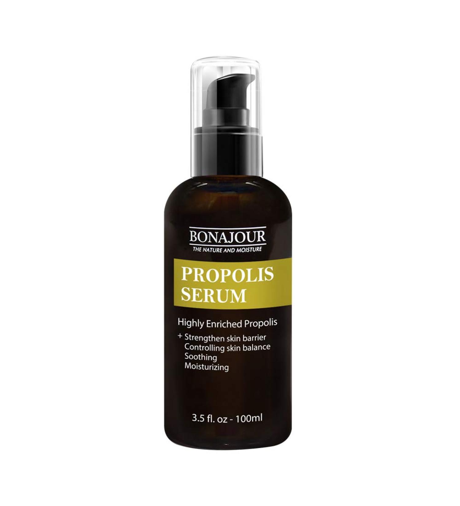 BONAJOUR Propolis Serum - Natural Propolis Extract Soothing Gel for Sensitive Skin - 3.5 fl.oz | Anti-Acne, Moisturizing, Soothing, Nutrition - Buy Online on GoSupps.com