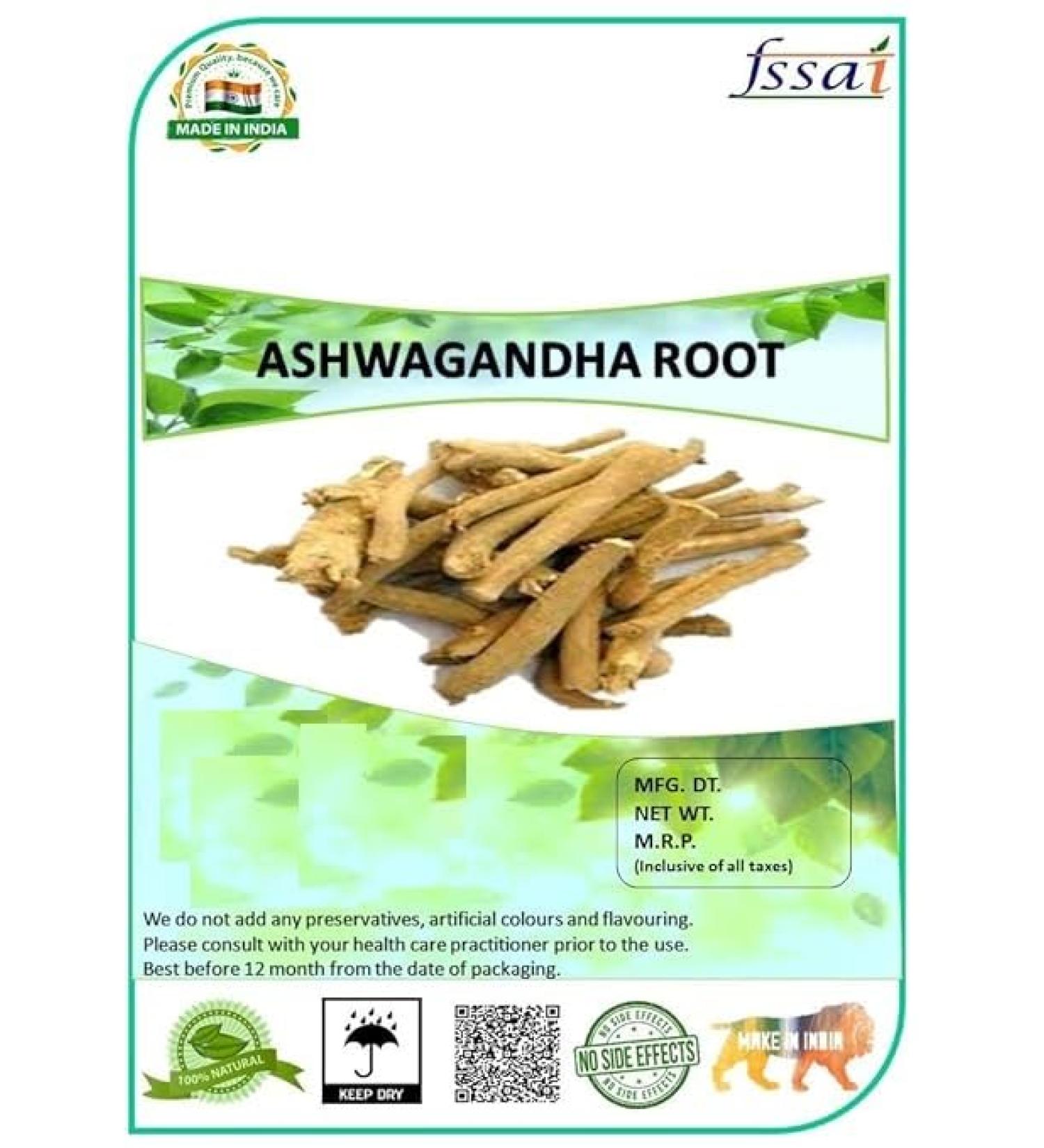 JEVR Ashwagandha Withania Somnifera Dry Root Indian Ginseng Withania Somnifera Ashgandha Small Pieces (800g) - Buy Online on GoSupps.com