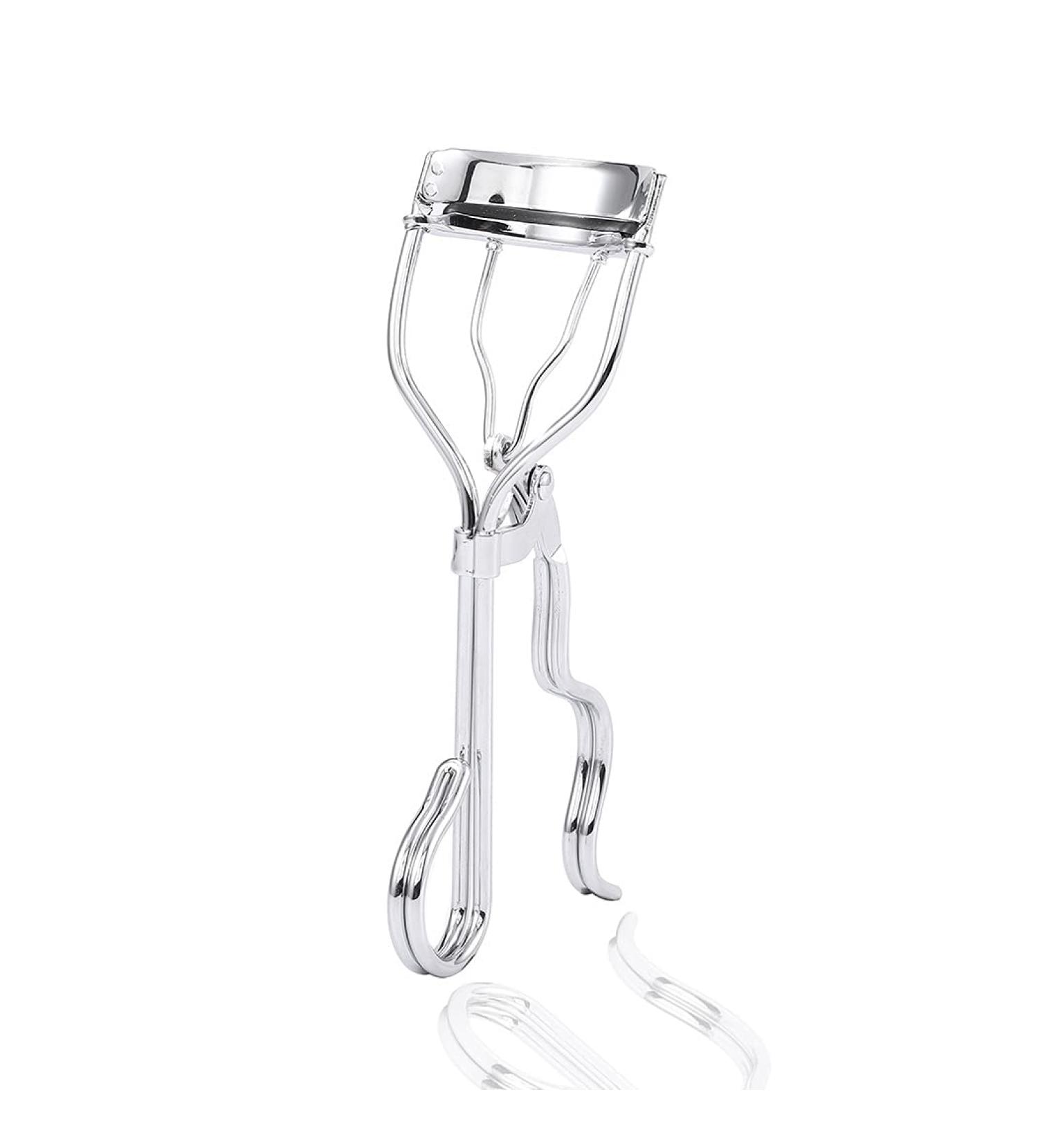Uranian Beauty Eyelash Curler - Curved Makeup Tool for Women & Girls | Silver | International Shipping - Buy Online on GoSupps.com