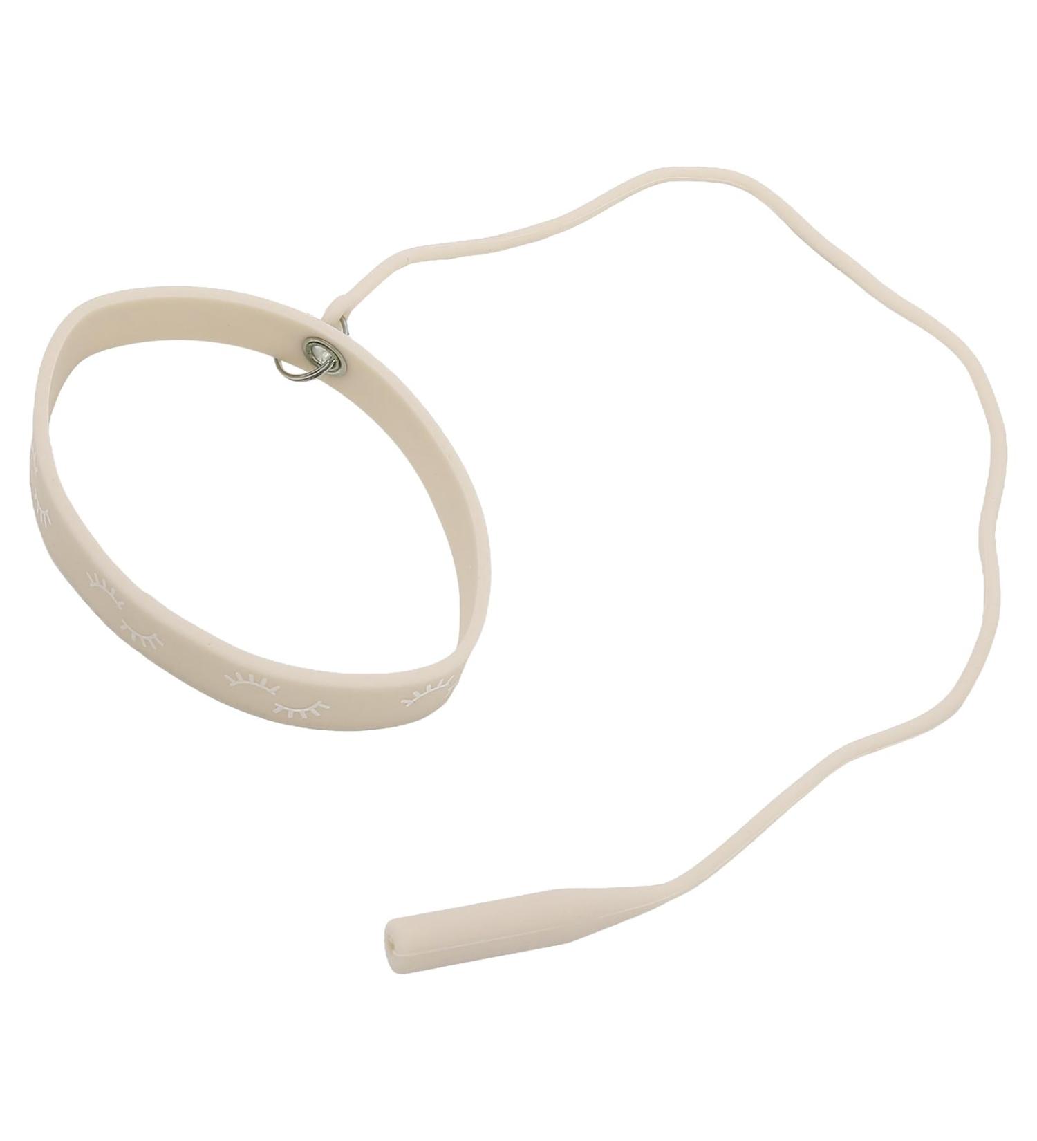 Tweezer Protector Wrist Strap Elastic Lash Extension Tweezers Holder Bracelet Silicone Skin Friendly Replaceable String Lightweight Soft for Salon (Beige) - Buy Online on GoSupps.com