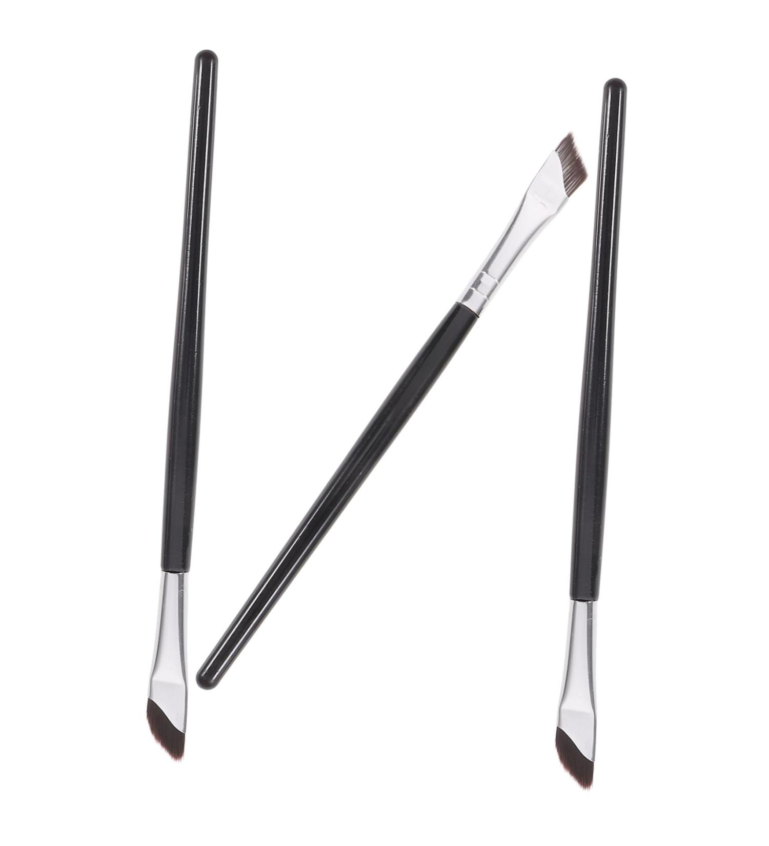 Outanaya 3pcs Set Concealer Brush Angled Eyeliner Brush Eyebrows Brush Eye Brush Eyeshadow Brush Wood - Buy Online on GoSupps.com