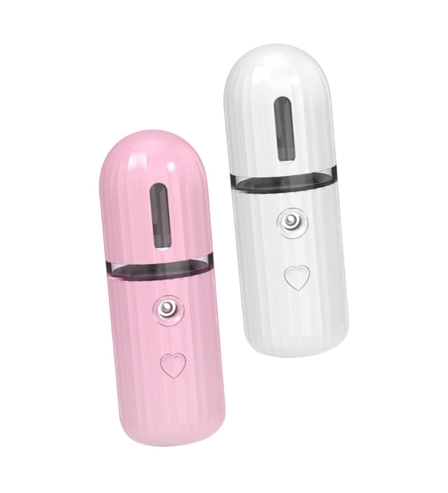 Healeved 2pcs Moisturizing Sprayer USB Face Handy Sprayer Facial Humidifier Handheld Skin Steamer Abs - Buy Online on GoSupps.com