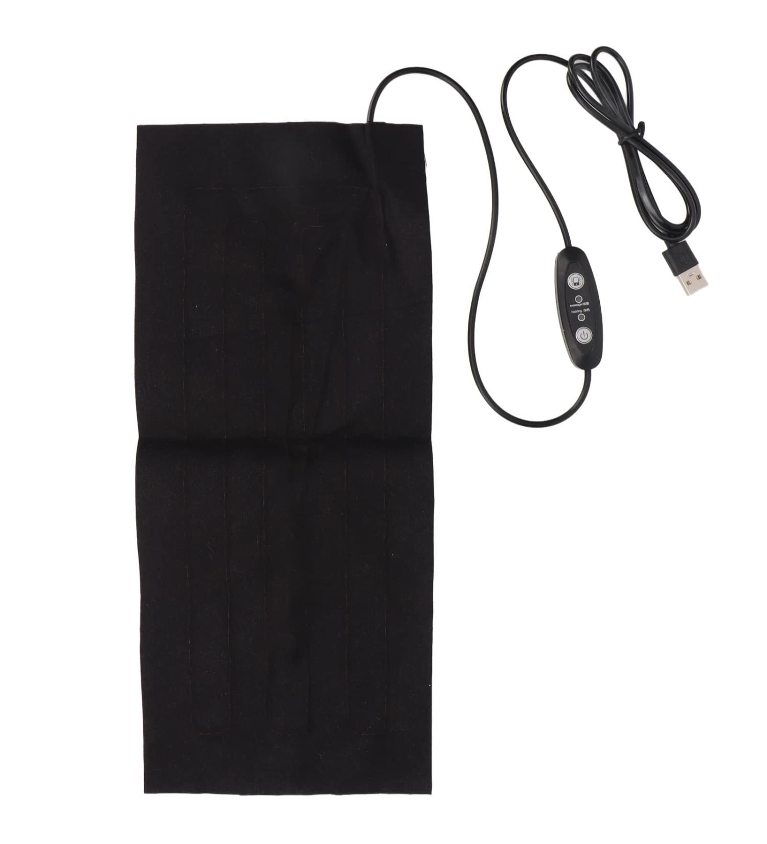 USB Heating Pillows - 9W Electric Fabric Heater with 5-Speed Vibration Massage | Adjustable Washable & Foldable for Pain Relief - Buy Online on GoSupps.com