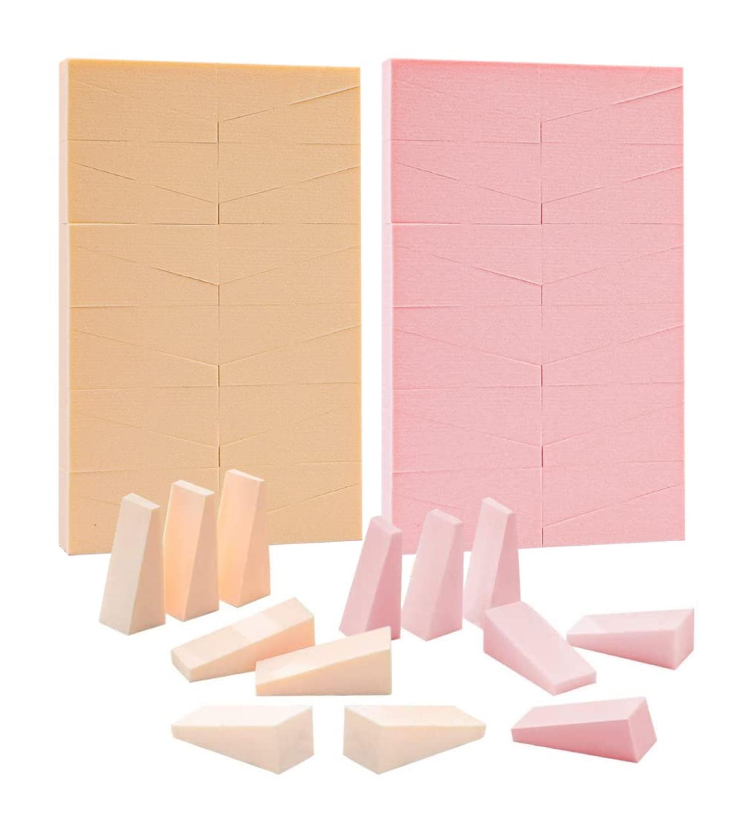 48 Pieces Triangle Makeup Sponges - Washable Small Sponges for Liquid & Cream Foundation - Perfect for Flawless Application - Buy Online on GoSupps.com