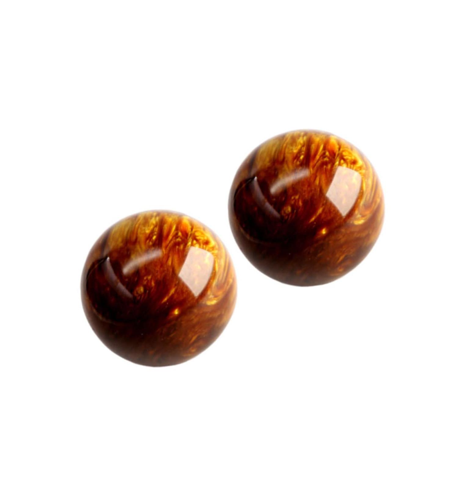 Healvian Mini Wooden Baoding Balls - 2pc Finger Massage & Relaxation - Chinese Style Health Balls for Exercise & Fitness (5cm) - Buy Online on GoSupps.com