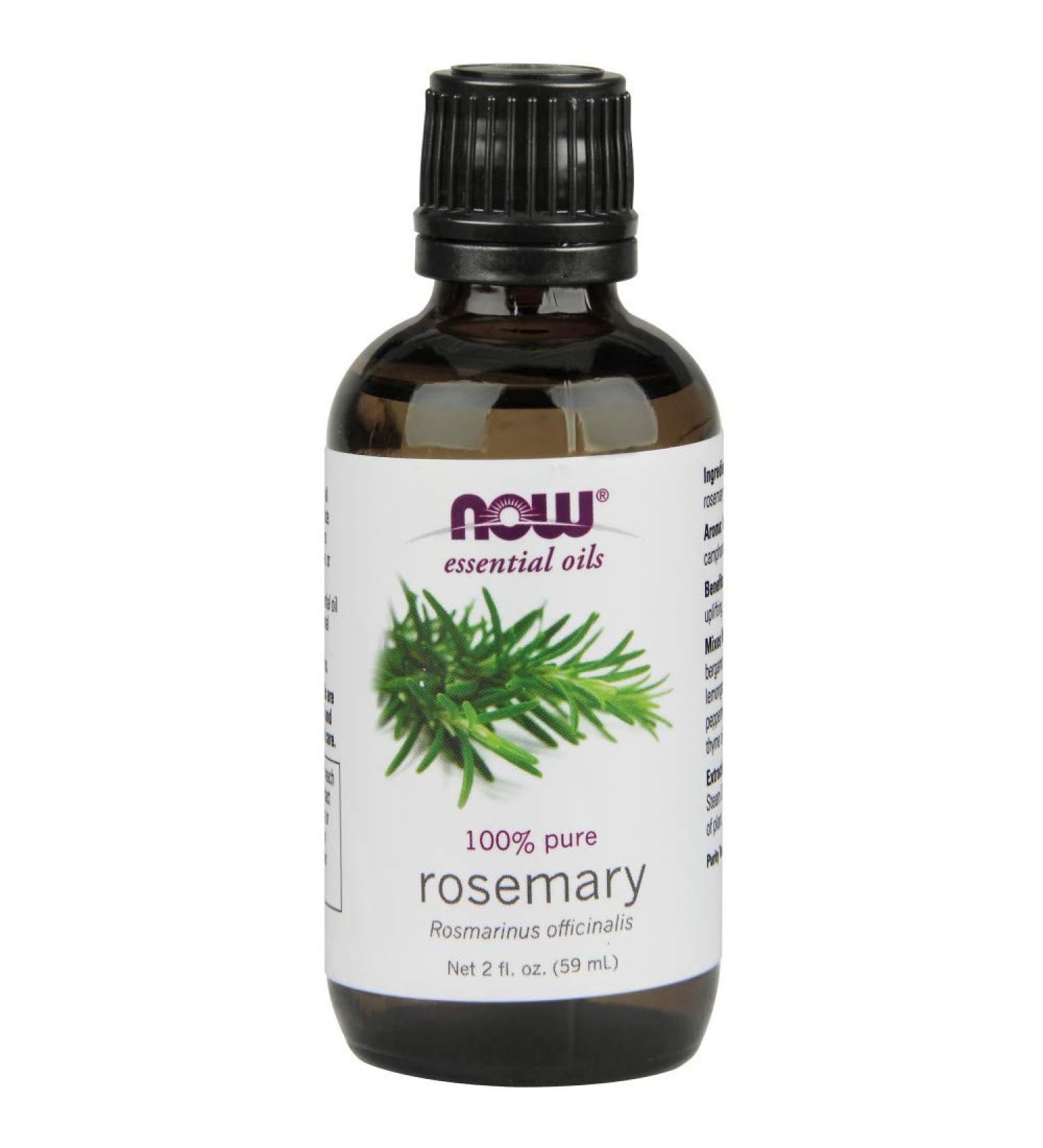 NOW Rosemary Essential Oil 2oz - 100% Pure & Natural Aromatherapy Oil - Buy Online on GoSupps.com