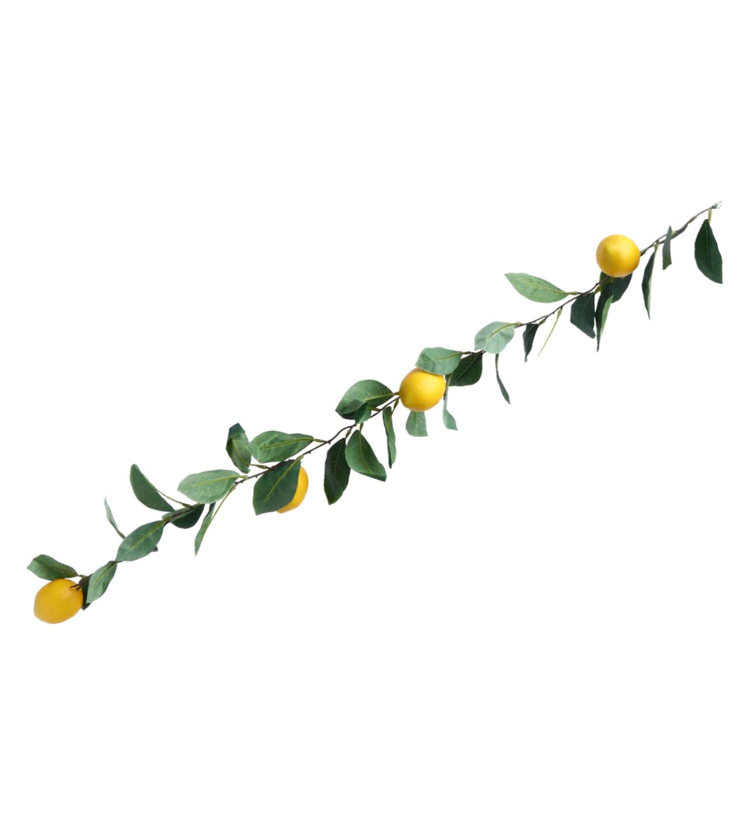 HOMSFOU 3 Pcs Simulation Lemon Rattan Lemon Vines Decorative Fruit Artificial Lemon Artificial Vines Garland Summer Garland for Mantle Lifelike Fruit Decoration Wedding Plant Stem Plastic Yellowx3pcs 100x10cmx3pcs - Buy Online on GoSupps.com