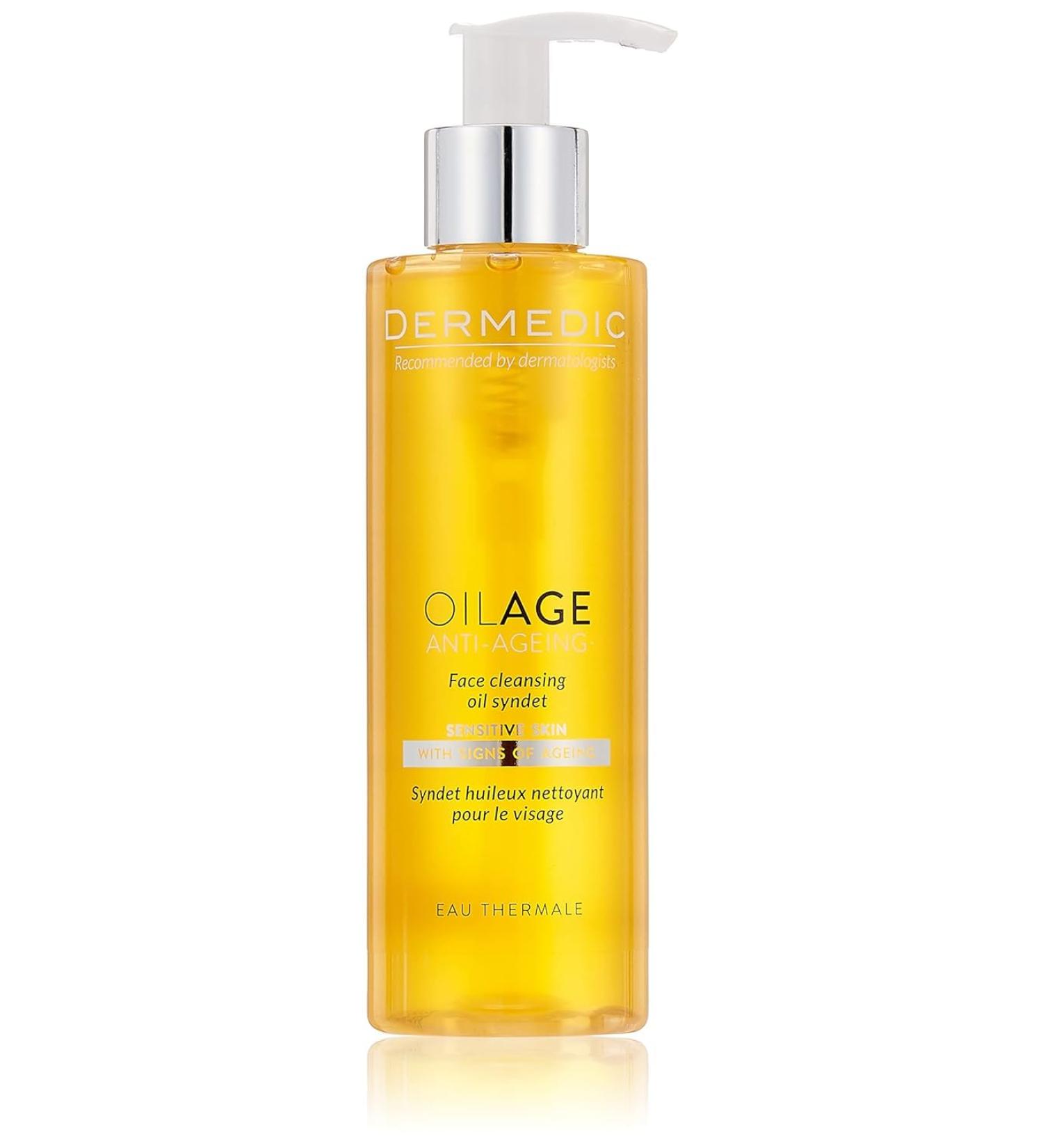 Buy Dermedic Oilage Face Cleansing Oil Syndet 200ml - Gentle Cleanser for All Skin Types | International Shipping Available - Buy Online on GoSupps.com