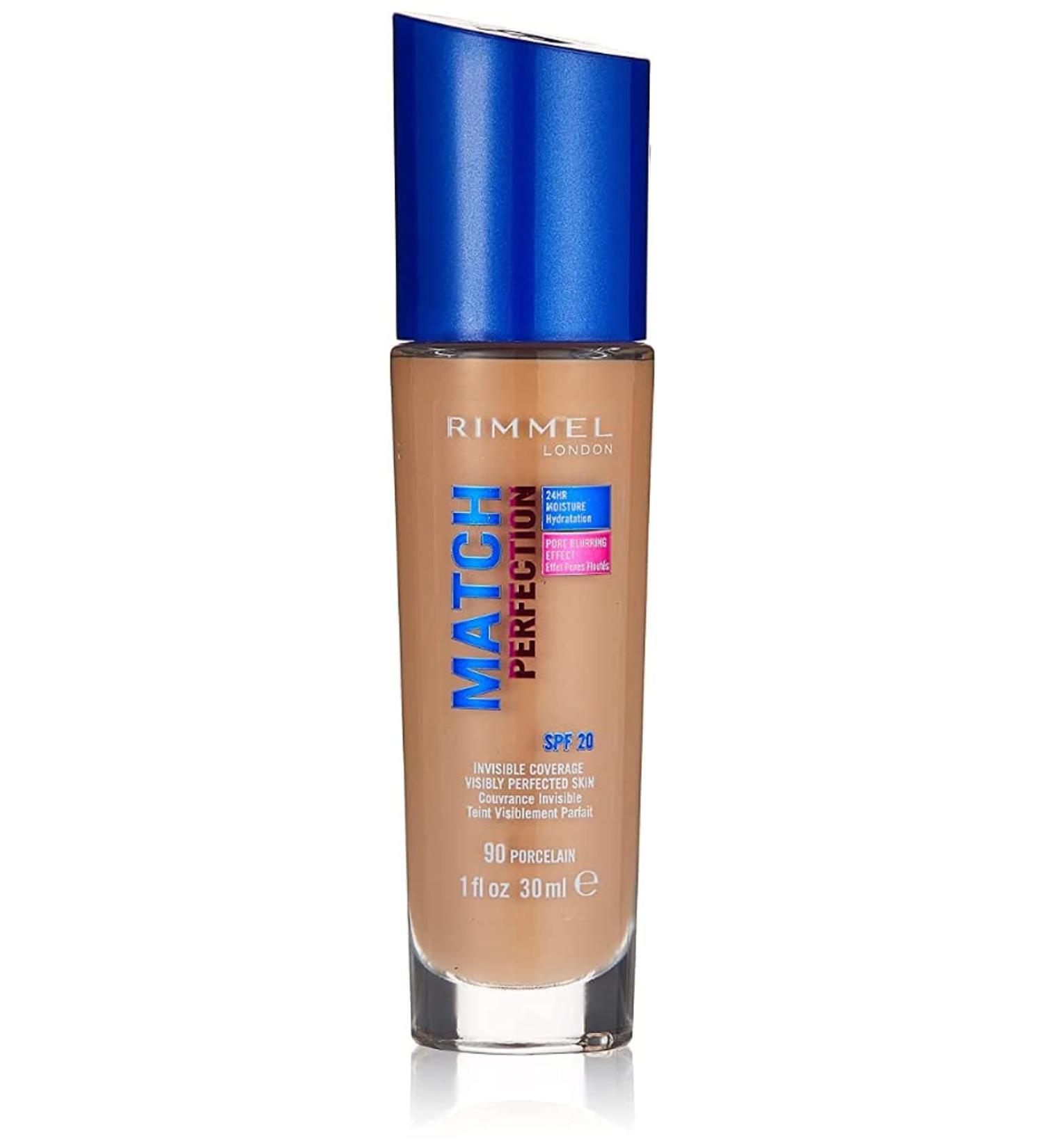 Rimmel London Match Perfection Foundation SPF 20 090 Porcelain 30 ml - Buy Online on GoSupps.com