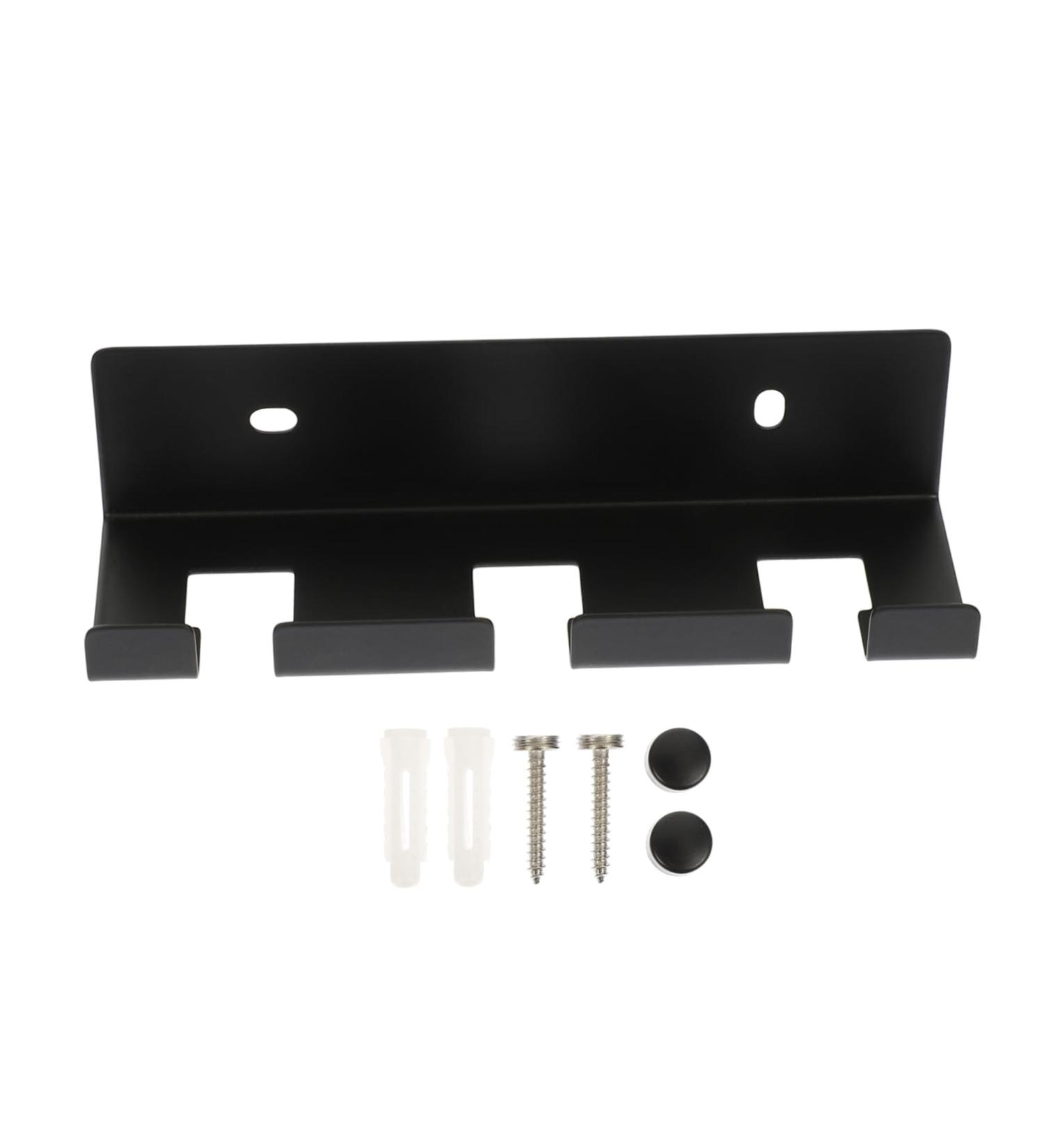 Alipis 2 Sets Cable Holder Hooks - Creative Wall Hooks for Shavers Brushes & More | 14.5x4.5cm - Black - Buy Online on GoSupps.com
