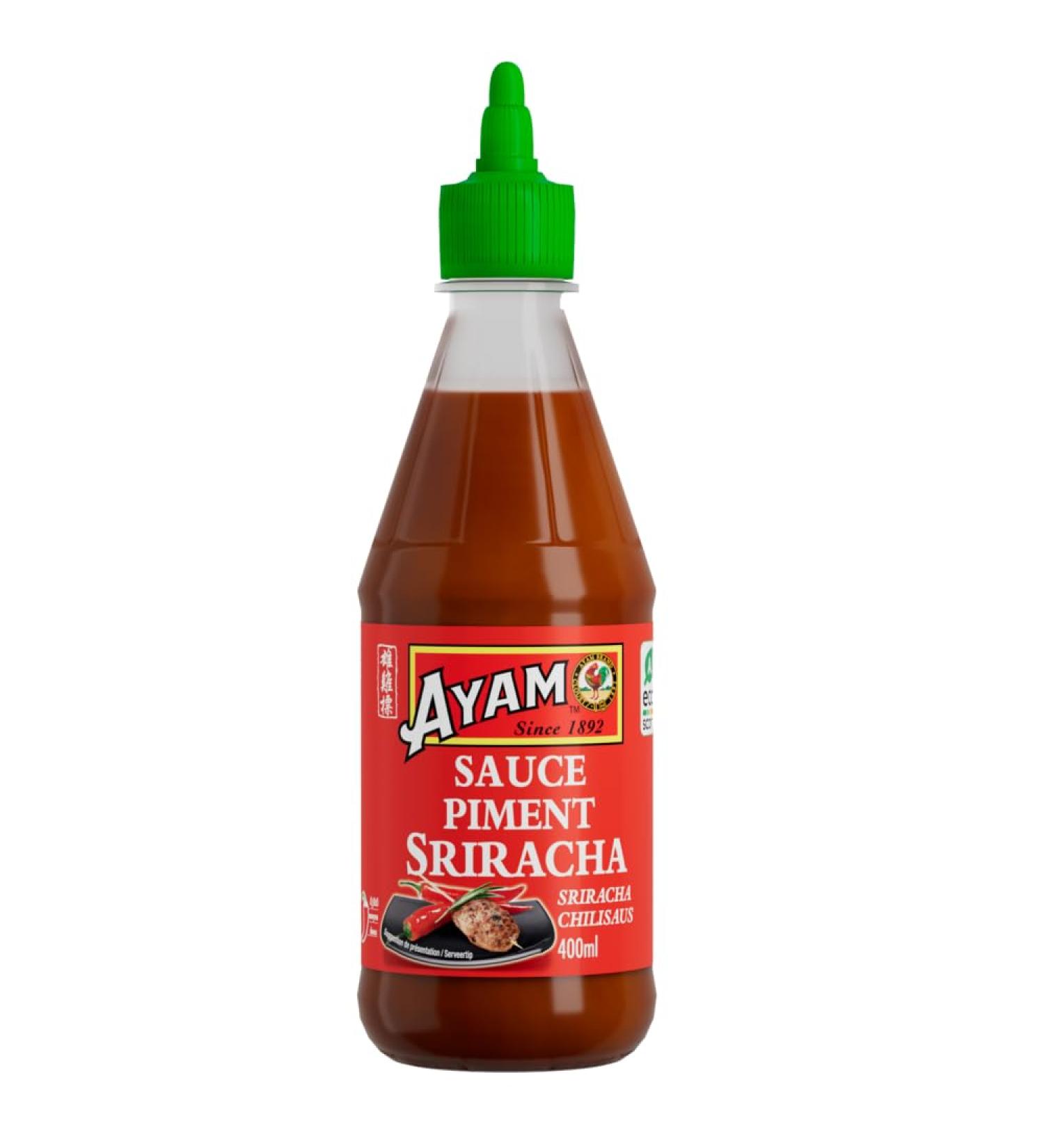 AYAM Sriracha Chili Sauce | Spicy | Fresh Crushed Chili Peppers | Authentic Asian Flavors | High Quality | Healthy Eating |