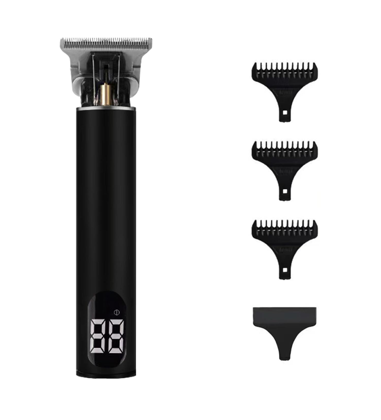 Men's Electric Hair Clippers - Cordless Waterproof Beard Trimmer with LED Display and 3 Guide Combs - Fast Charging, Dual Power Modes - Black - Buy Online on GoSupps.com