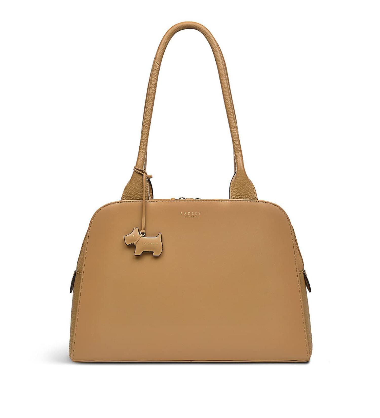 Shop Radley Millbank Medium Zip Tote Bag - Dark Butter | Stylish International Shipping Available - Buy Online on GoSupps.com