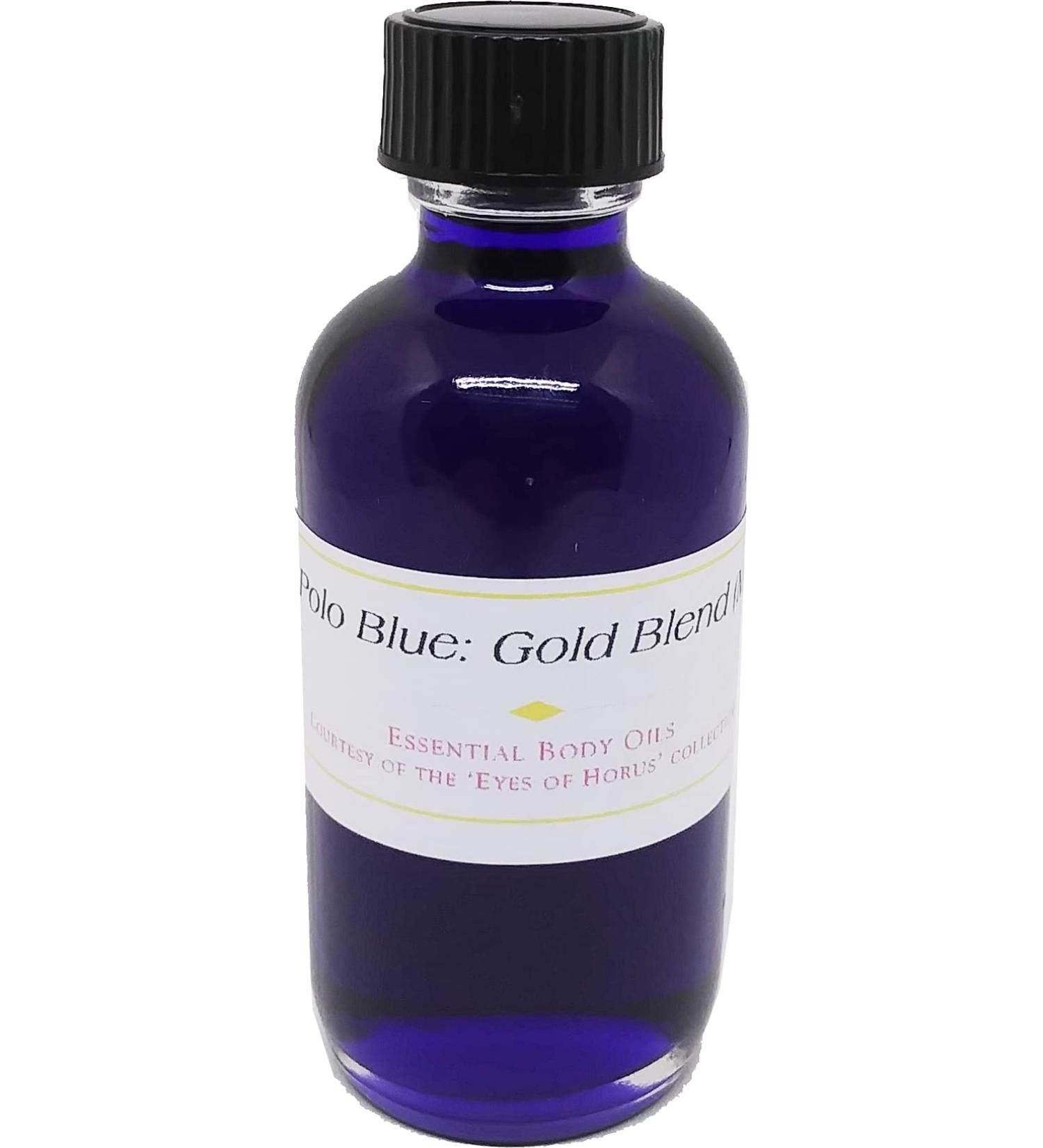 Polo Blue: Gold Blend - Type For Men Scented Body Oil Fragrance Regular Cap - Purple - 2 oz. - ID#32152 2 Fl Oz (Pack of 1)