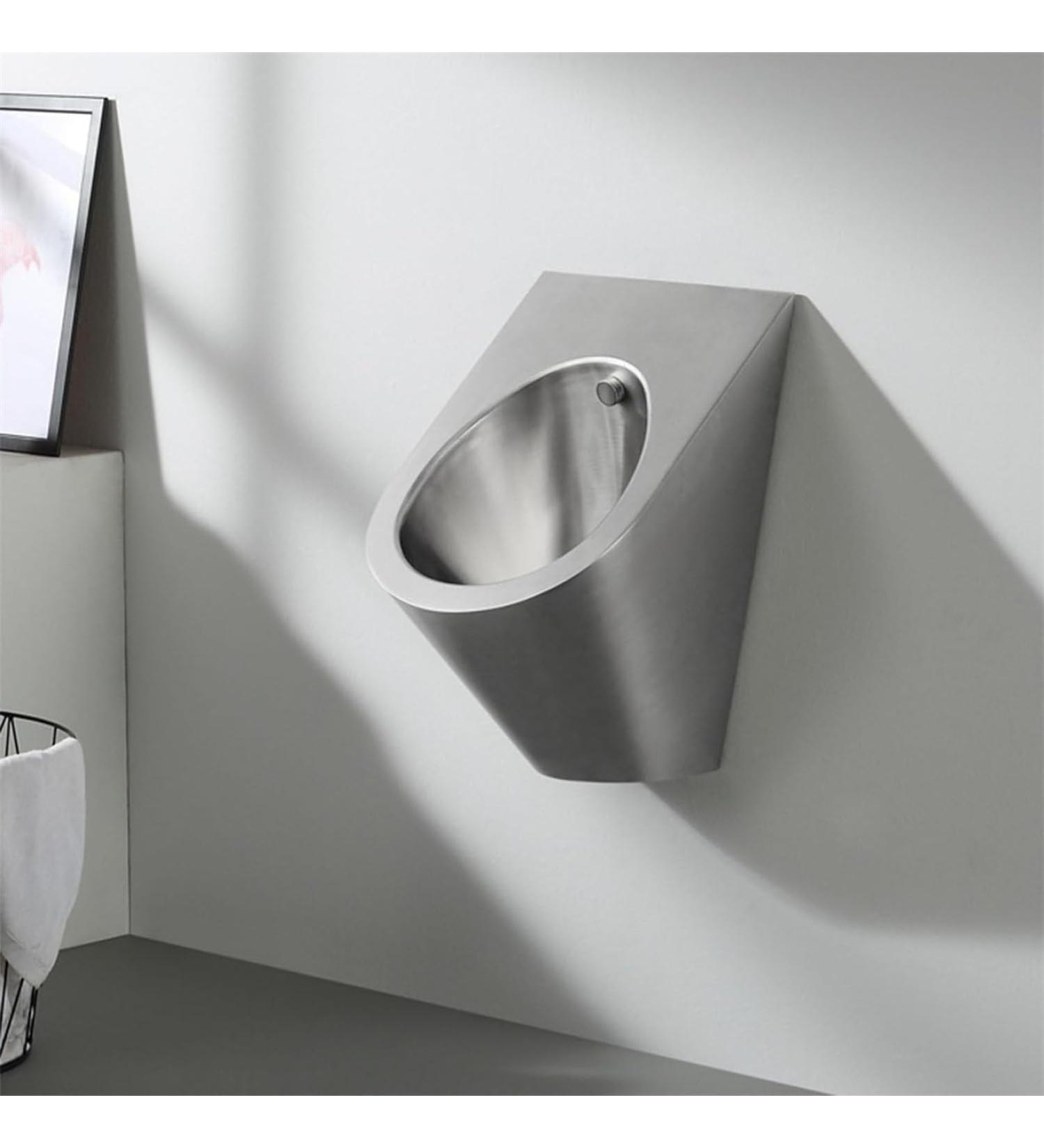 Wall Mounted Urinal Commercial Flush Urinal Stainless Steel Urinal Bathroom Urinal Anti Overflow Urinal - Buy Online on GoSupps.com